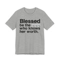 Blessed Be The [Censored] Who Knows Her Worth - Funny Inspirational Graphic Tee