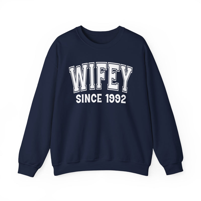 Wifey Personalization Sweatshirt — Add Your Special "Since Date"