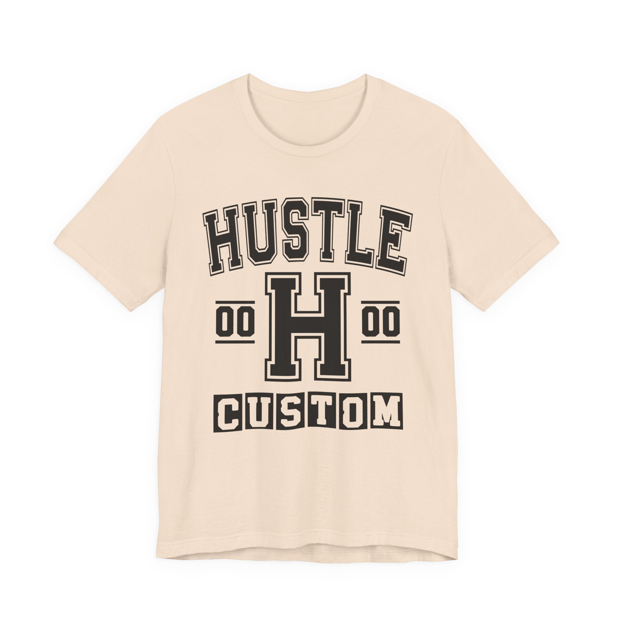 Custom Hustle Varsity Tee Shirt — Customize Birthday Day/Month/Year - Customize Season/nation/Society