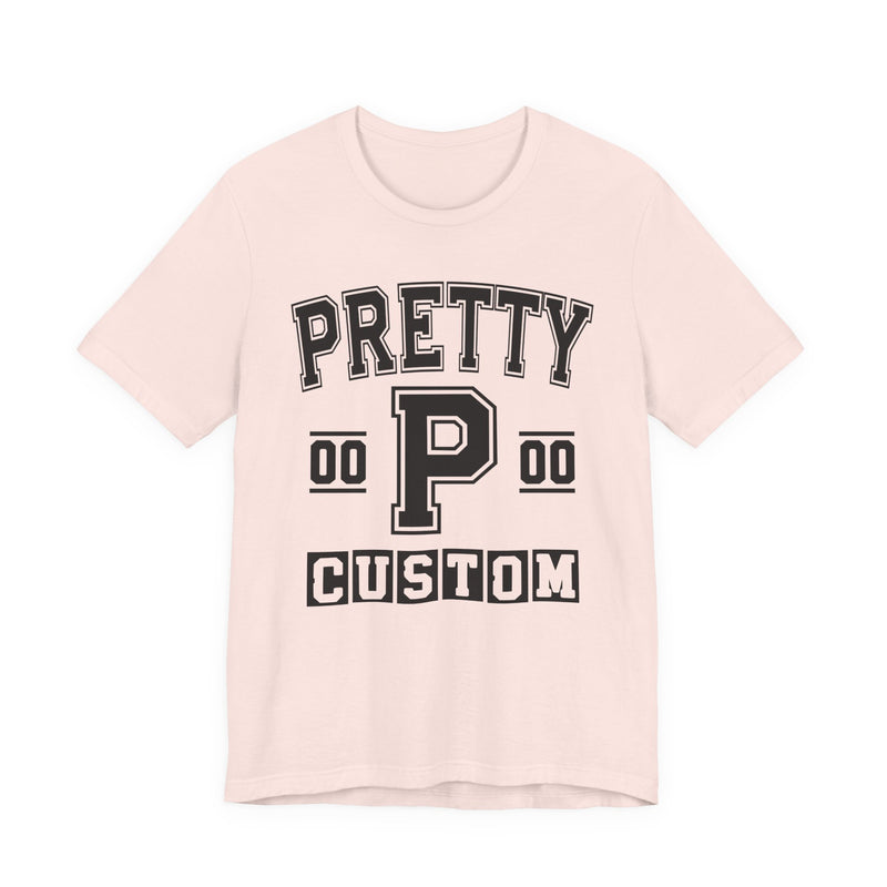 Custom Pretty Varsity T-Shirt — Customize Birthday Day/Month/Year — Customize Season/nation/Society
