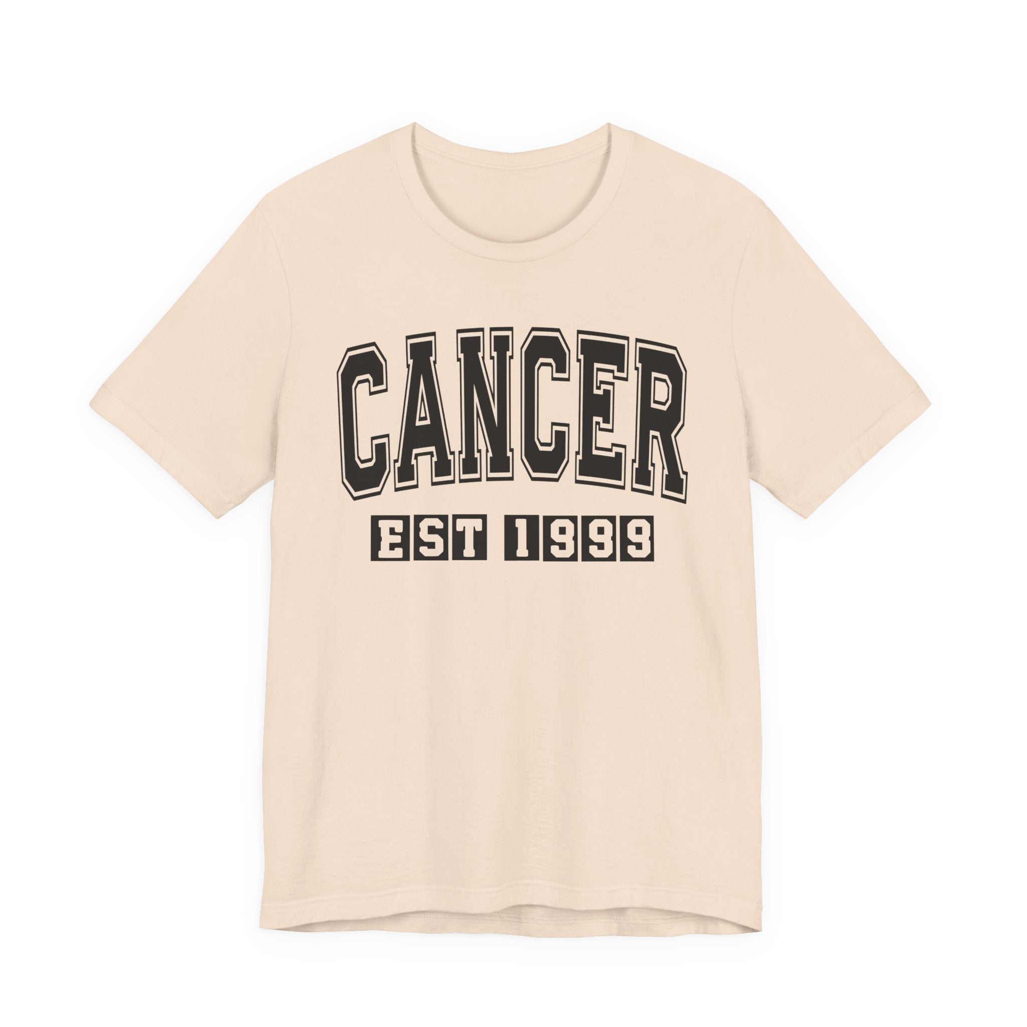 Cancer EST (YEAR) Personalization — Zodiac Birthday Tee Shirt