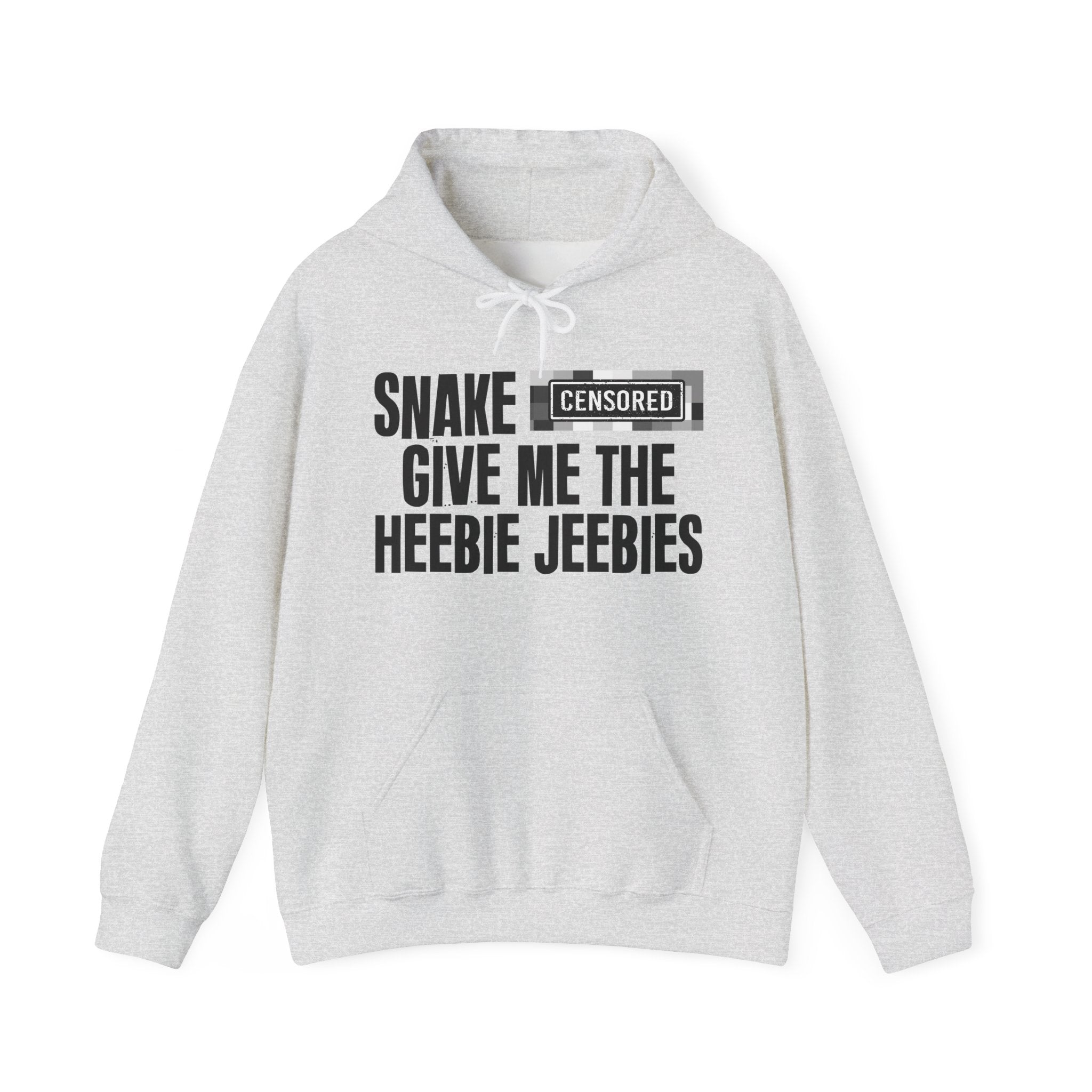 Snake (Censored Bitches) Give Me The Heebie Jeebies" Funny Scary Quote Hoodie
