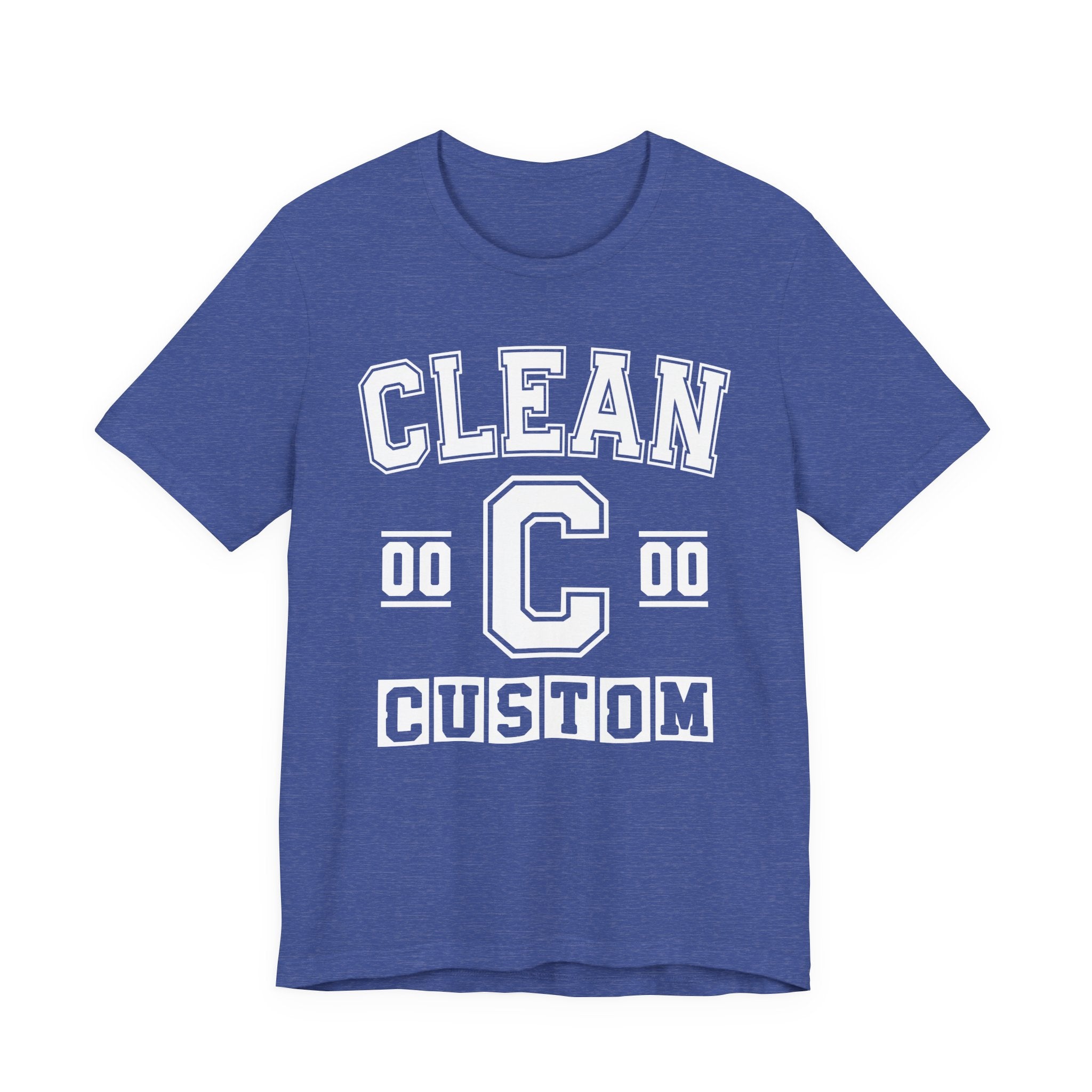 Custom Clean Varsity Tee Shirt — Customize Birthday Day/Month/Year - Customize Season/nation/Society
