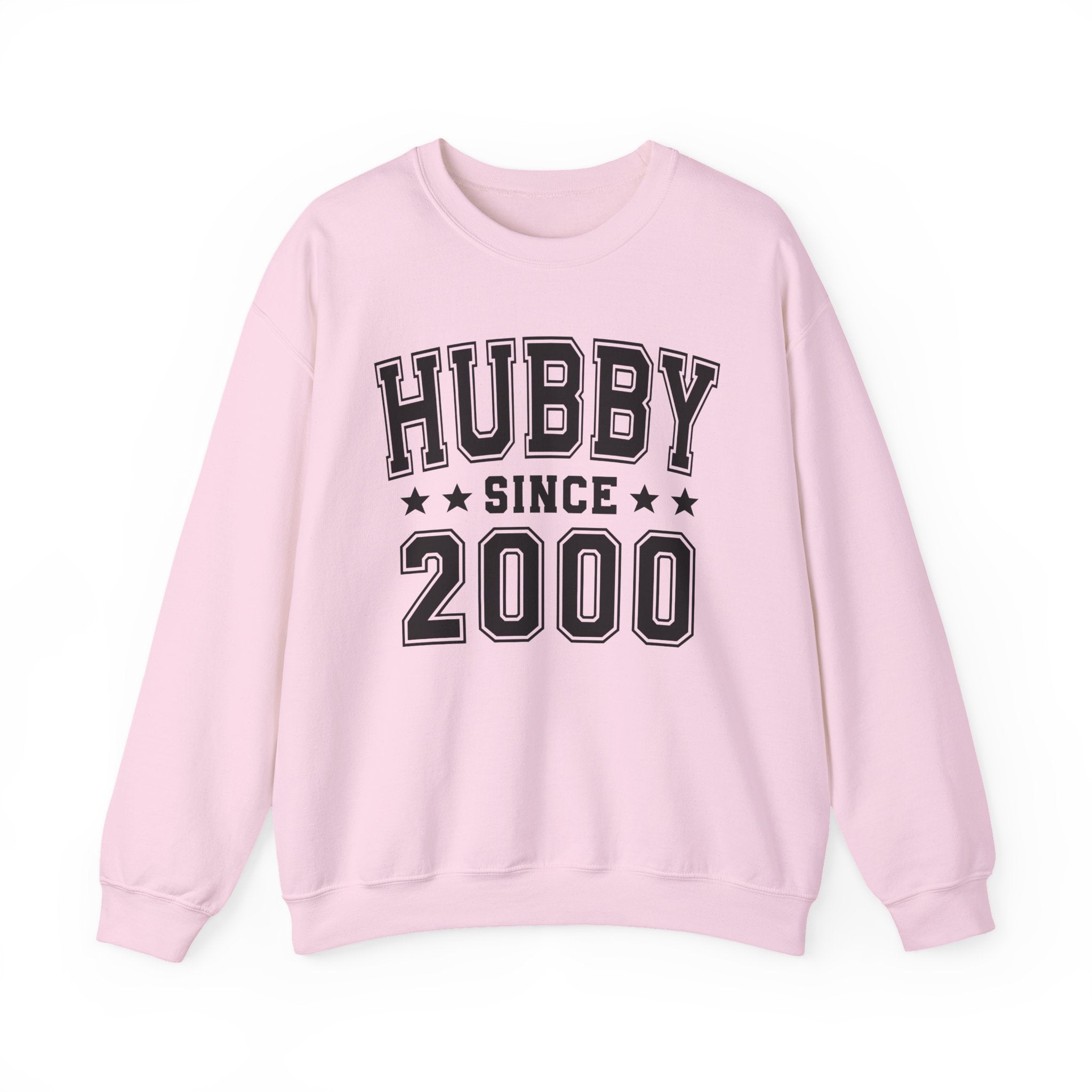 Hubby Since (Personalized Date) —  Husband/Married Couples Sweatshirt, Wedding & Anniversary Gift