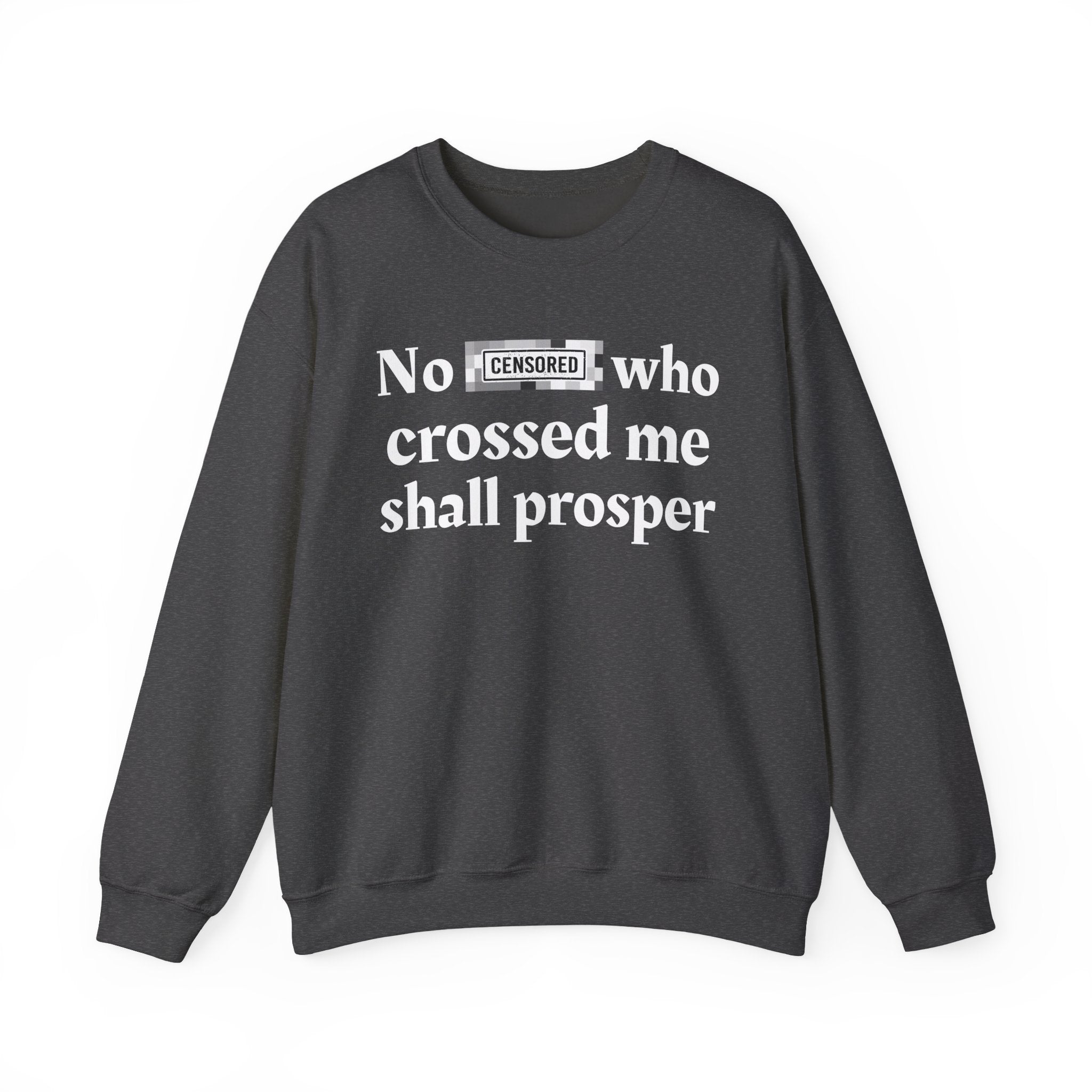 No Bitch Who Crossed Me Shall Prosper — Bold Christian Statement Sweatshirt
