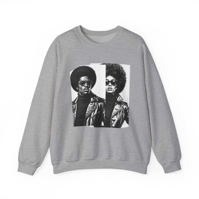 70s Portrait Of Black Couple － African American Pride Sweatshirt