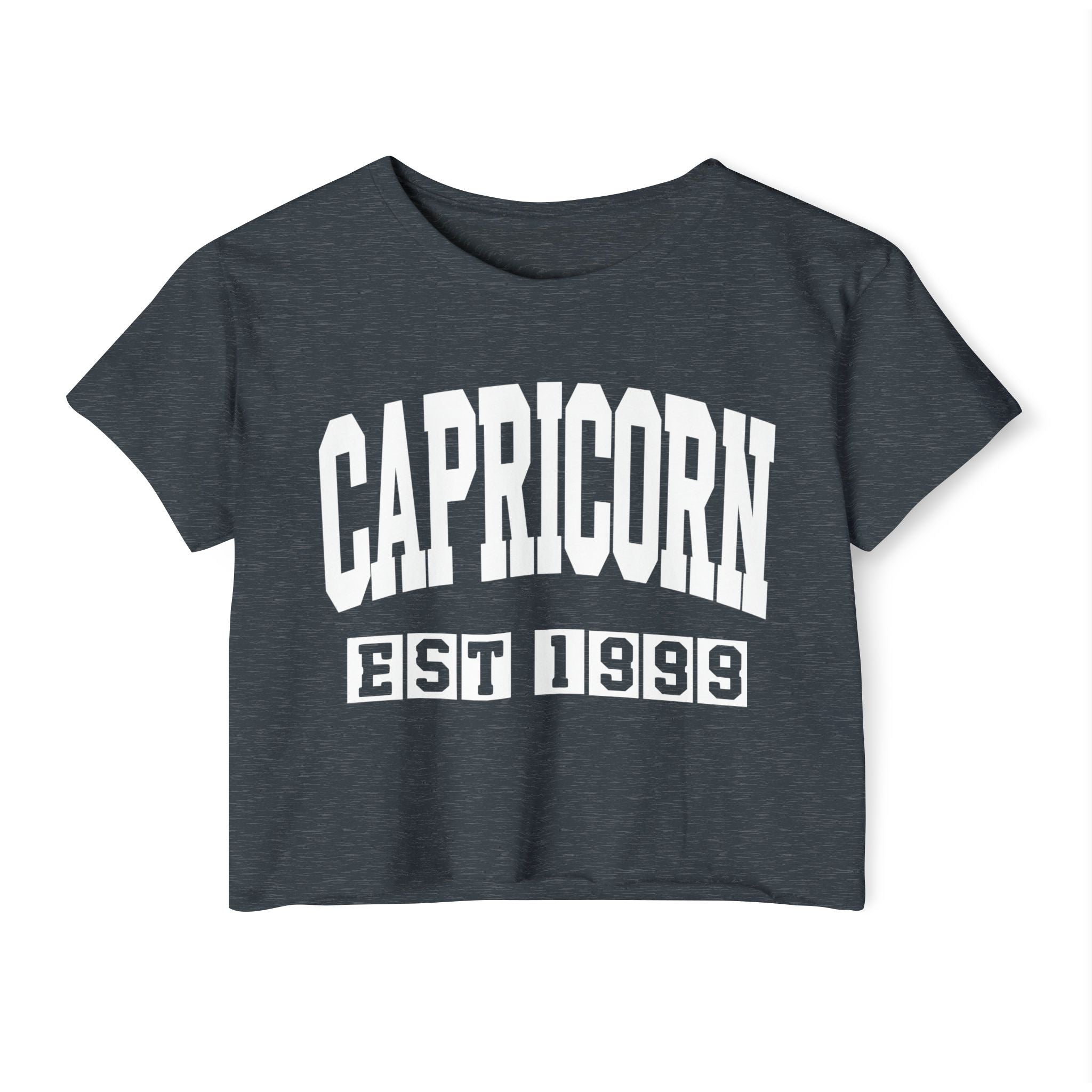 Capricorn EST (YEAR) Personalization -  Crop Top