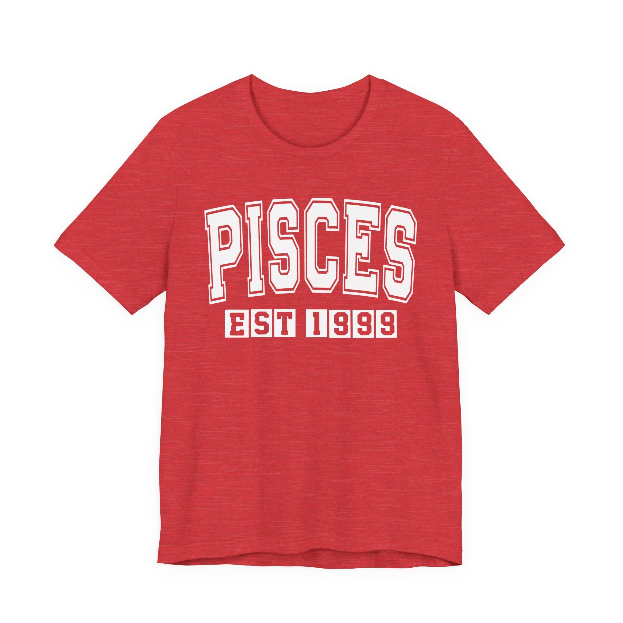 Pisces EST (YEAR) Personalization — Zodiac Birthday Tee Shirt