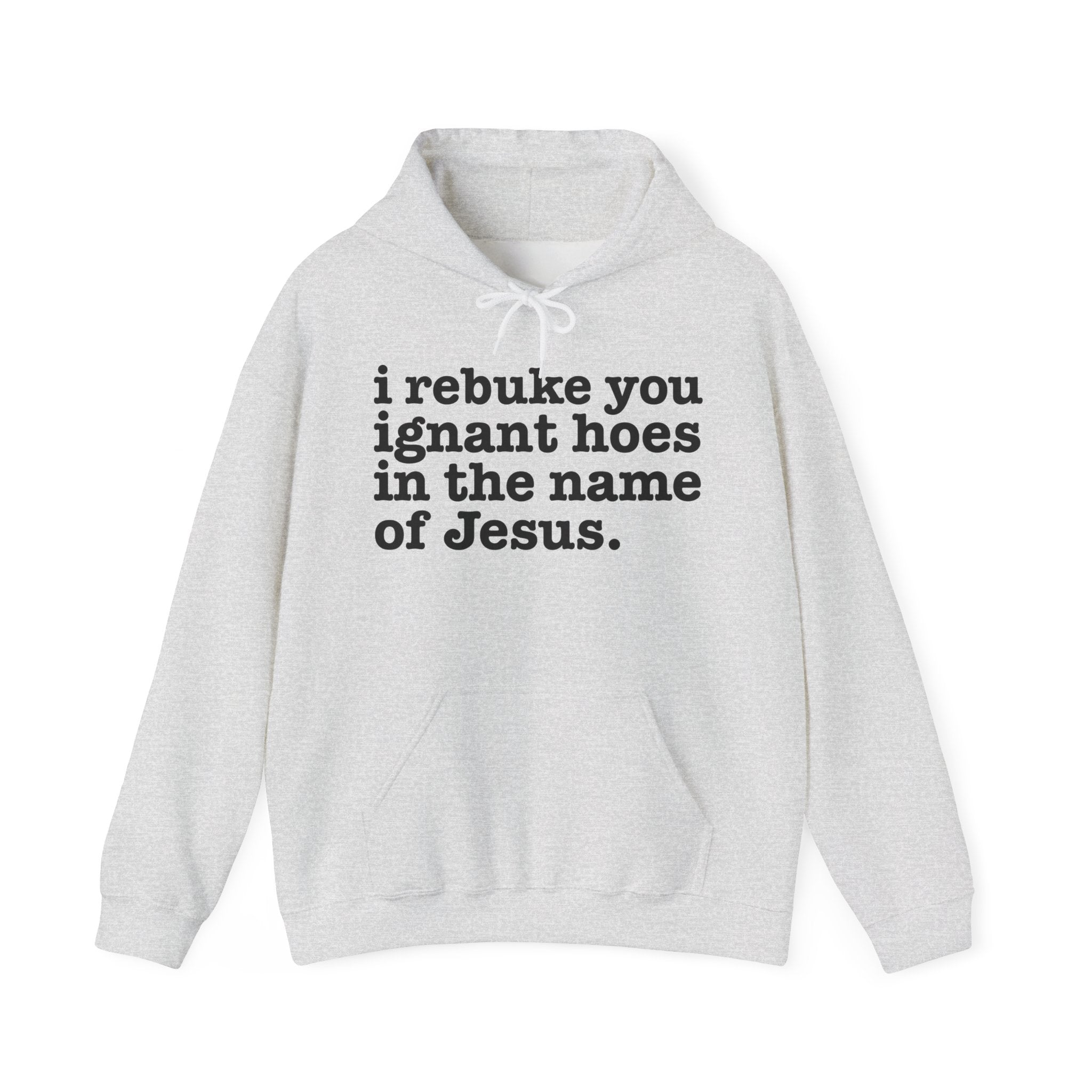 I Rebuke You Ignant Hoes in the Name of Jesus — Humorous Religious Hoodie