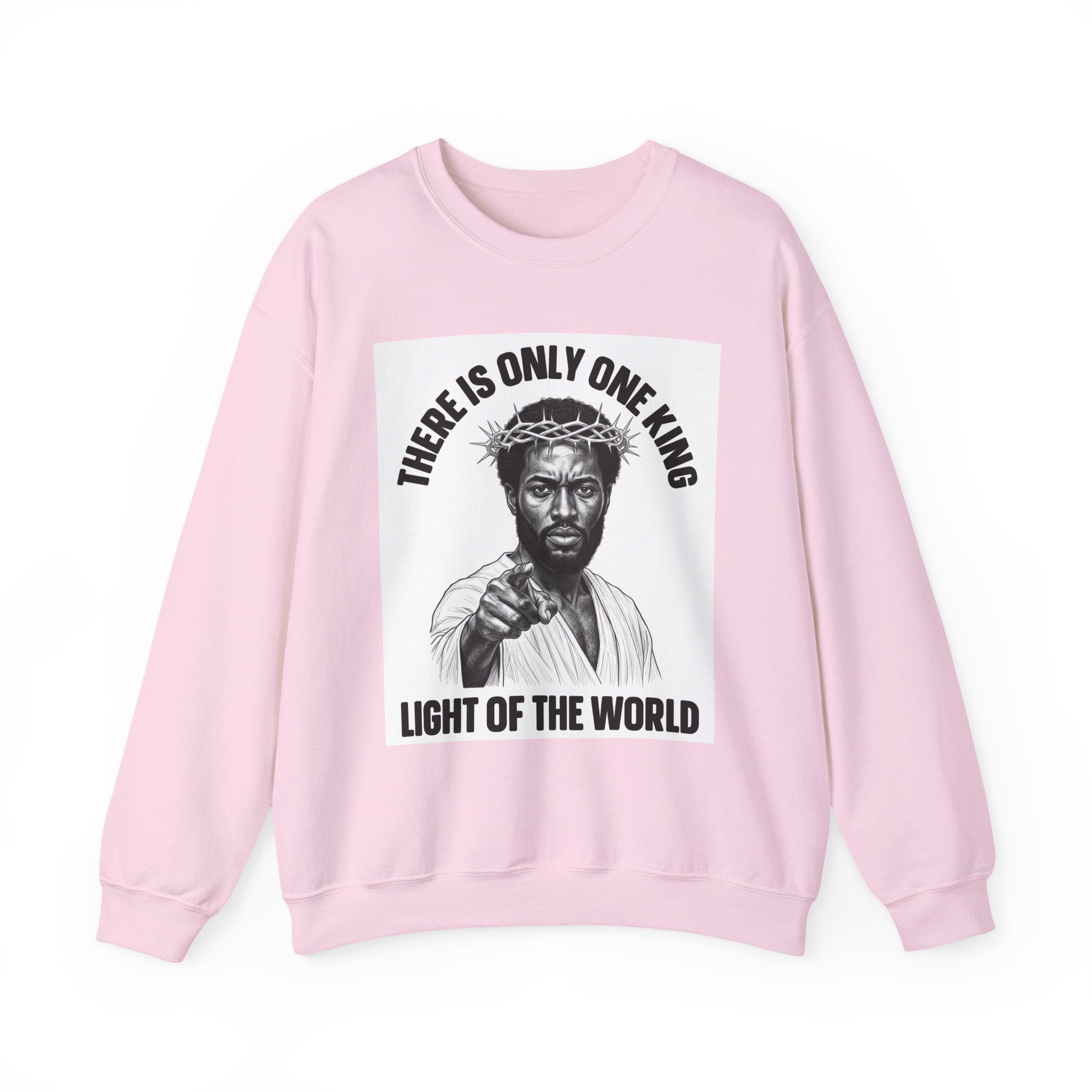 There Is Only One King: Light Of The World (Black Jesus) — Sweatshirt