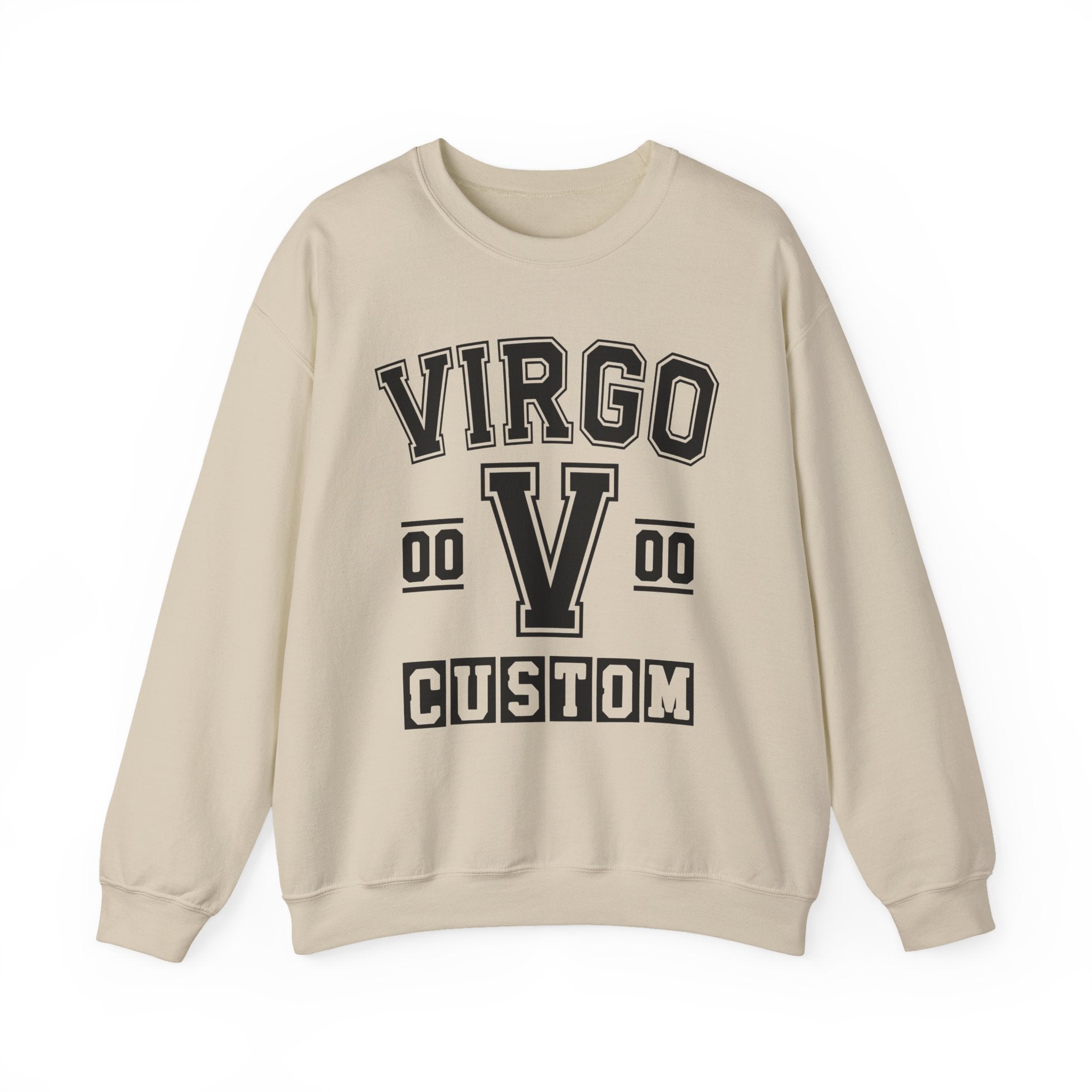 Custom Virgo Varsity Sweatshirt - Customize Birthday Day/Month/Year - Customize Gemini Season/Nation