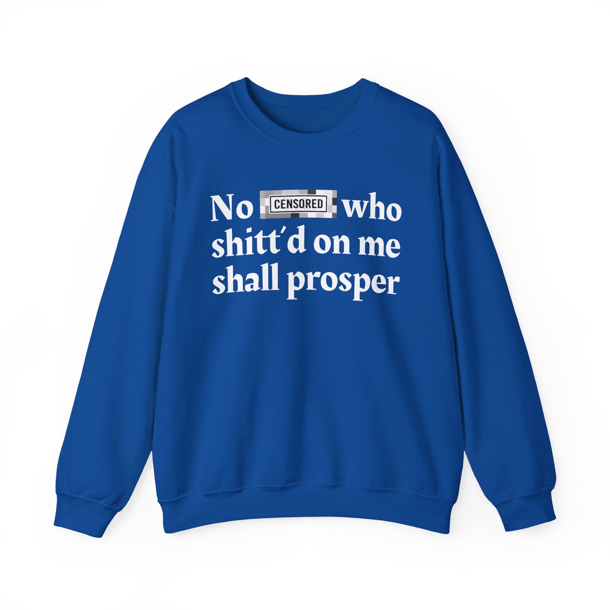 No Bitch Who Shitt'd On Me Shall Prosper — Bold Christian Statement Sweatshirt