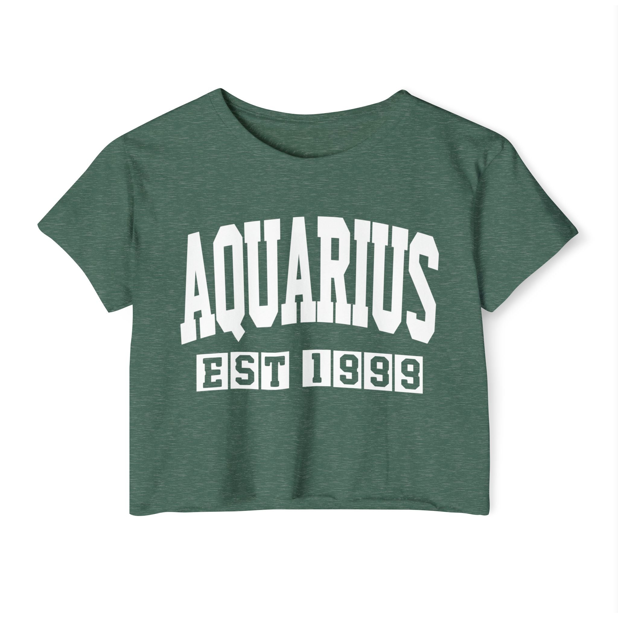 Aquarius EST (YEAR) Personalization -  Crop Top