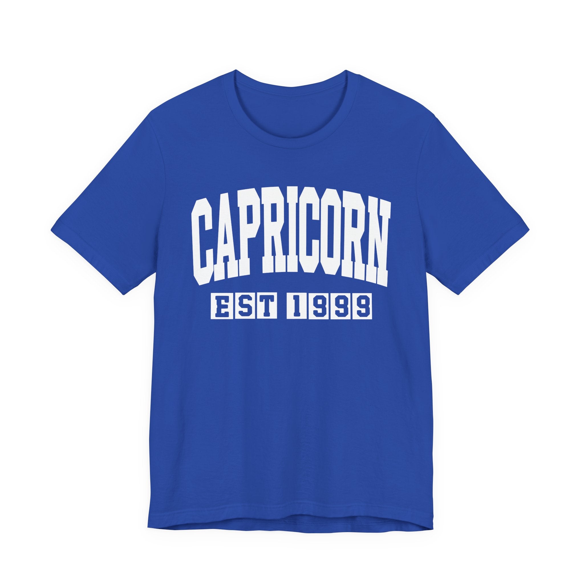 Capricorn EST (YEAR) Personalization — Zodiac Birthday Tee Shirt