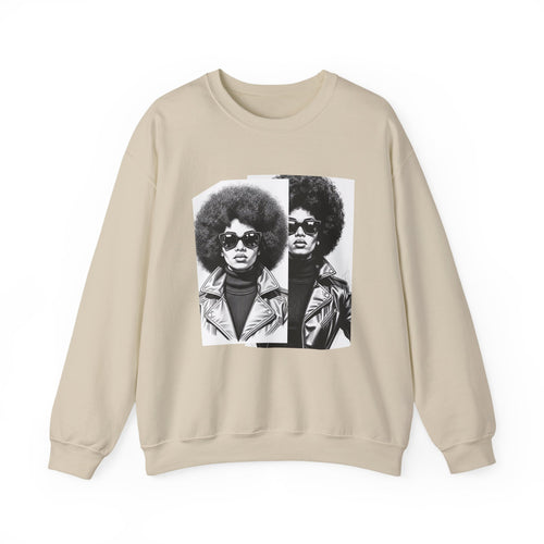 70s Portrait Of Black Woman - African American Woman Pride Sweatshirt