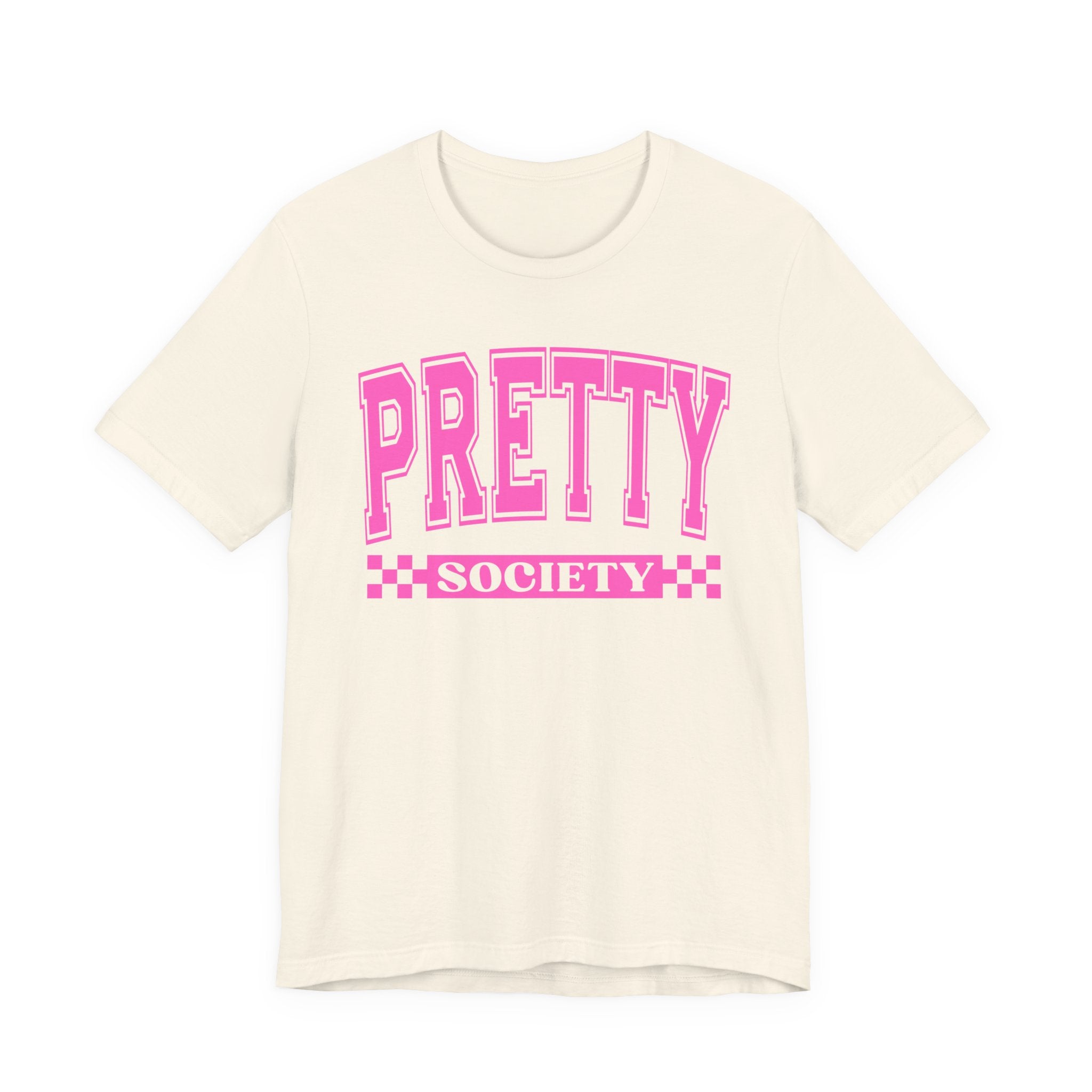 Pretty Society - Pink Varsity Statement T-Shirt