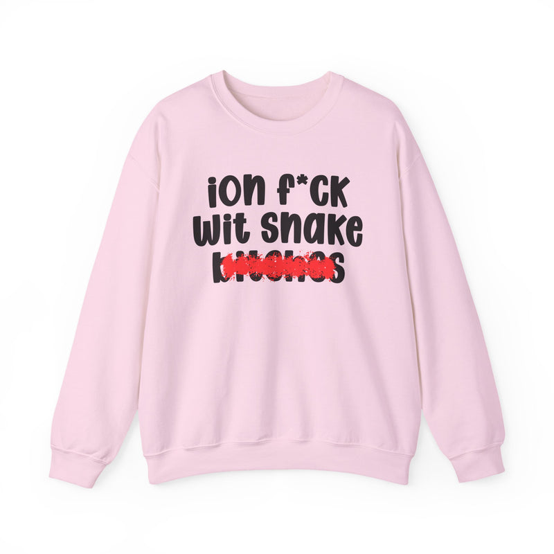 ION (I Don't) FUCK WIT SNAKE BITCHES — Bold Sarcastic Sweatshirt