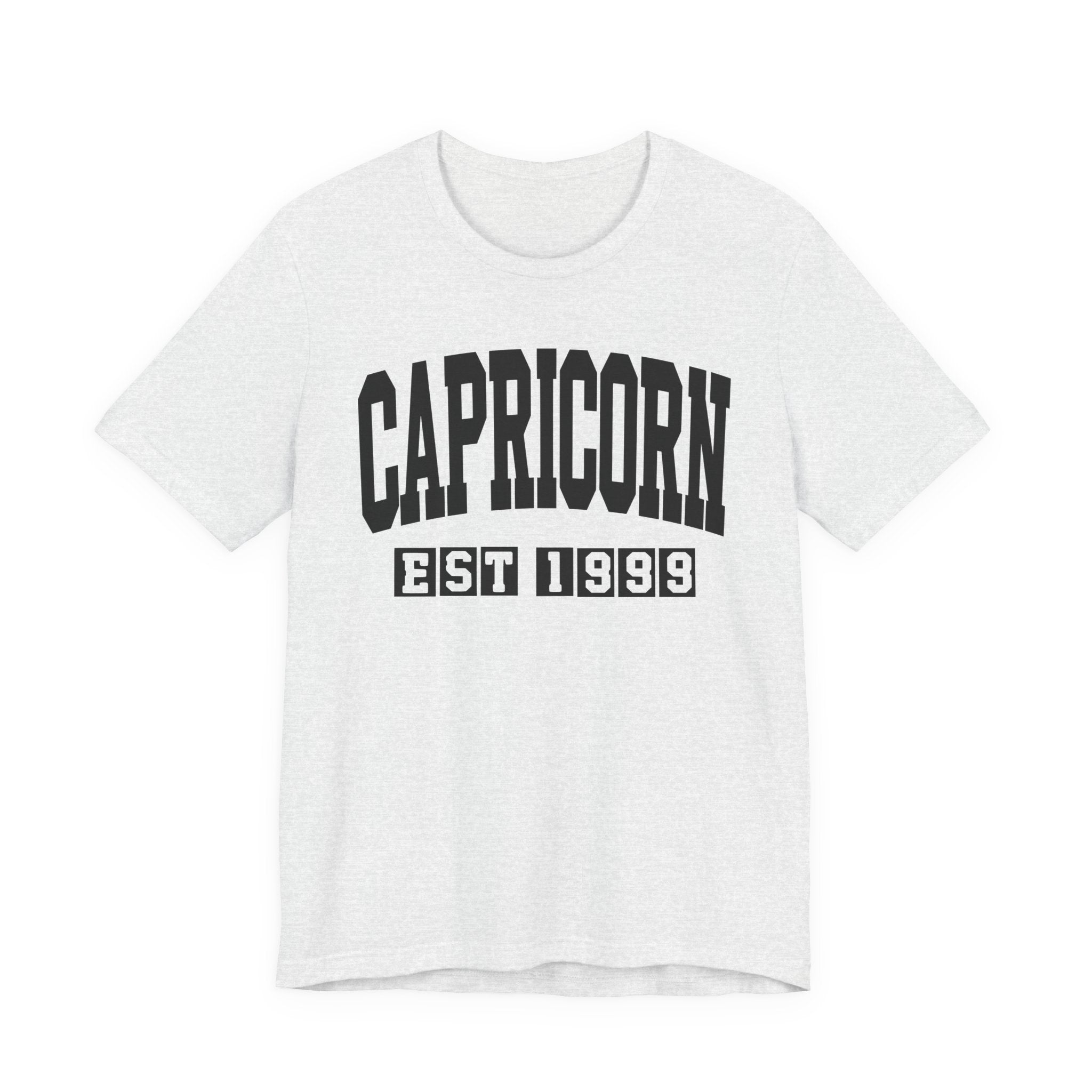 Capricorn EST (YEAR) Personalization — Zodiac Birthday Tee Shirt