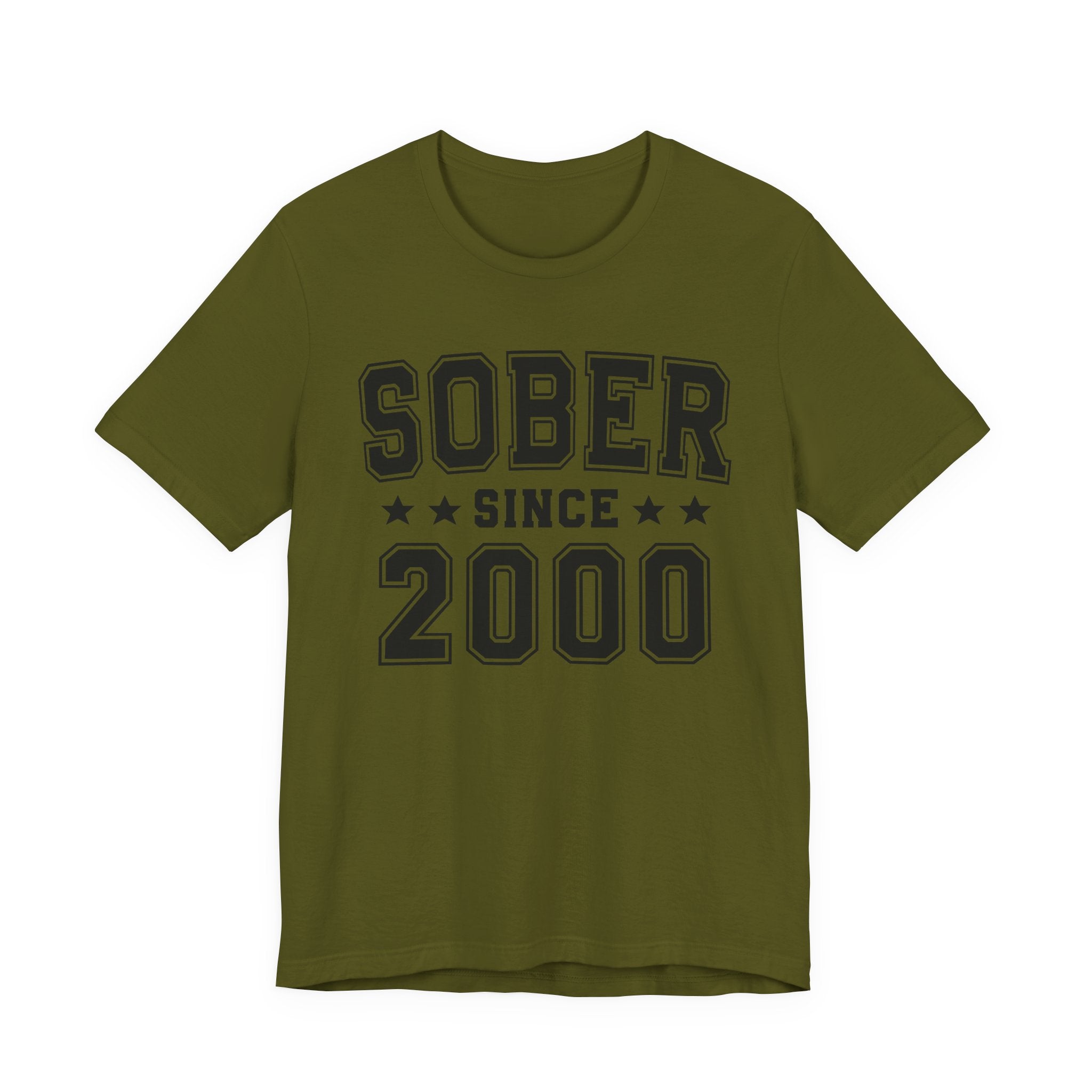 Sober Since (Personalized Date) —  Personal Milestone T-shirt