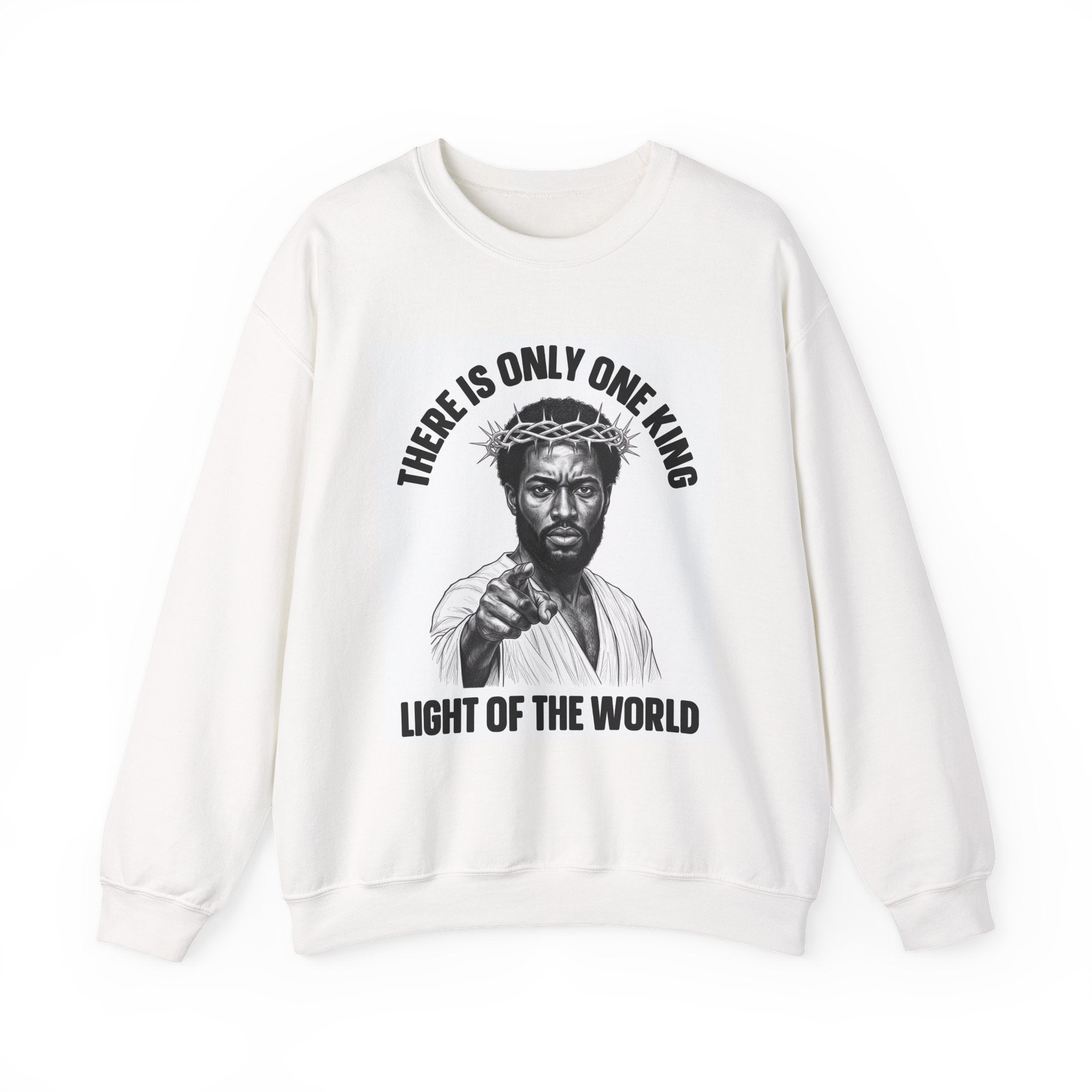 There Is Only One King: Light Of The World (Black Jesus) — Sweatshirt