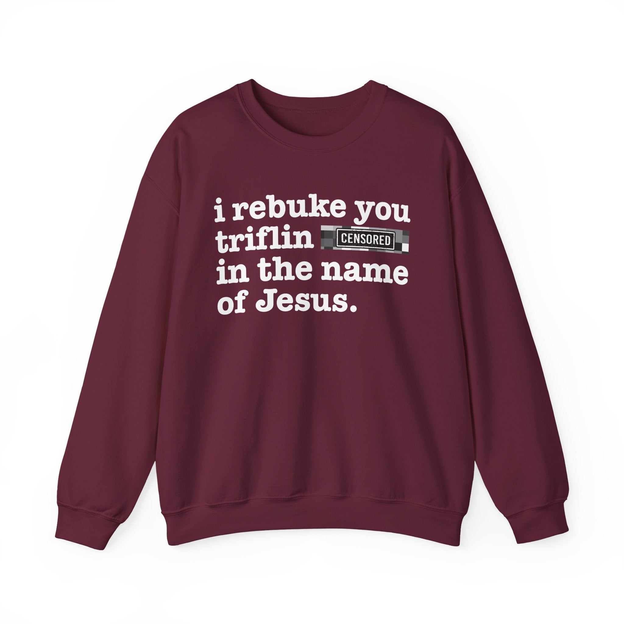 I rebuke you Triflin Bitches in the name of Jesus — Provocative Christian Sweatshirt