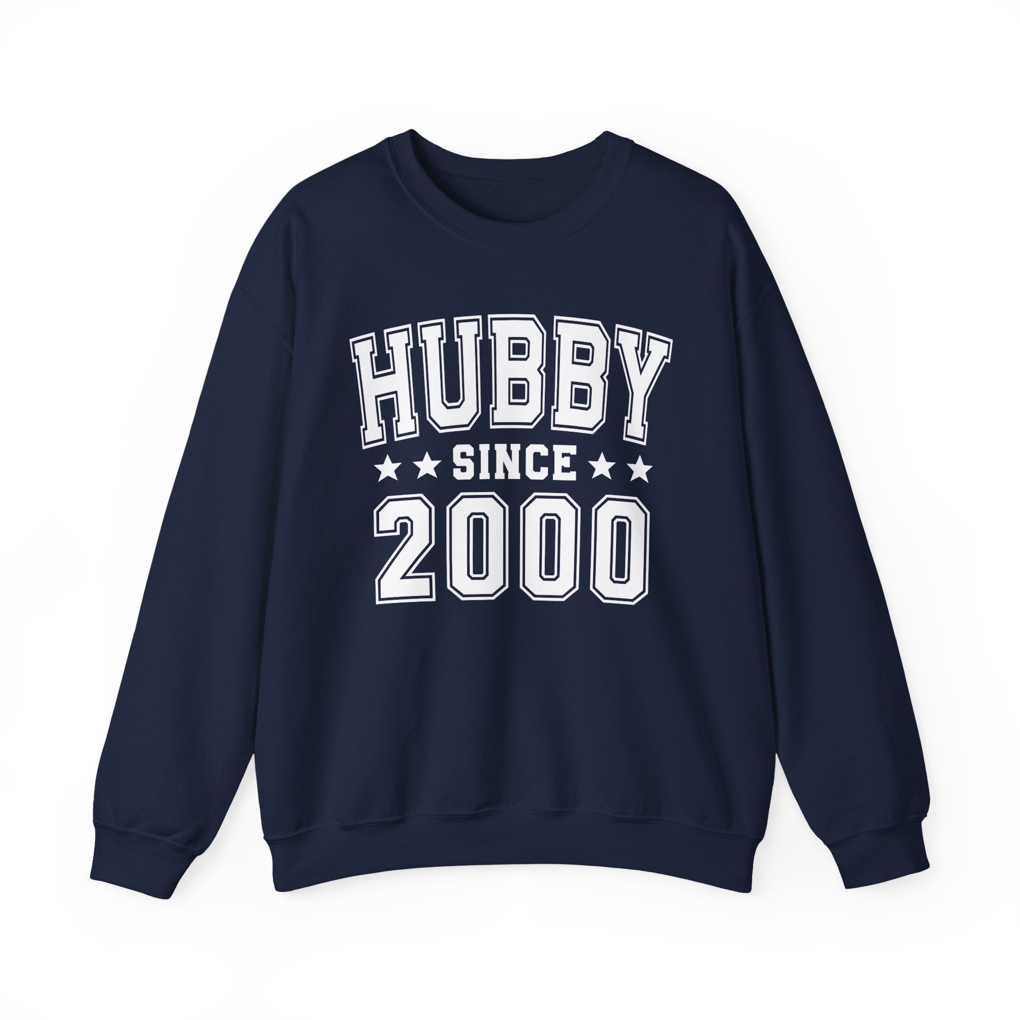 Hubby Since (Personalized Date) —  Husband/Married Couples Sweatshirt, Wedding & Anniversary Gift