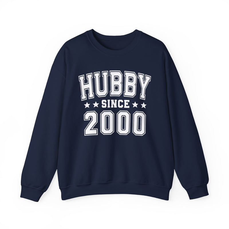 Hubby Since (Personalized Date) —  Husband/Married Couples Sweatshirt, Wedding & Anniversary Gift