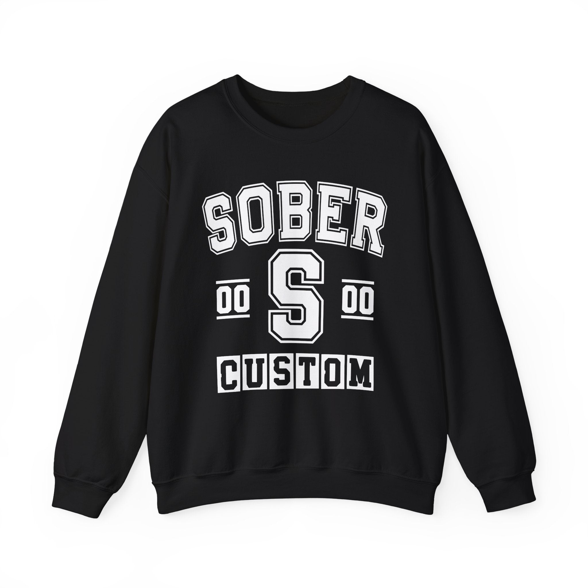 Copy of Custom Sober Varsity Sweatshirt — Customize Birthday Day/Month/Year — Customize Gemini Season/Nation