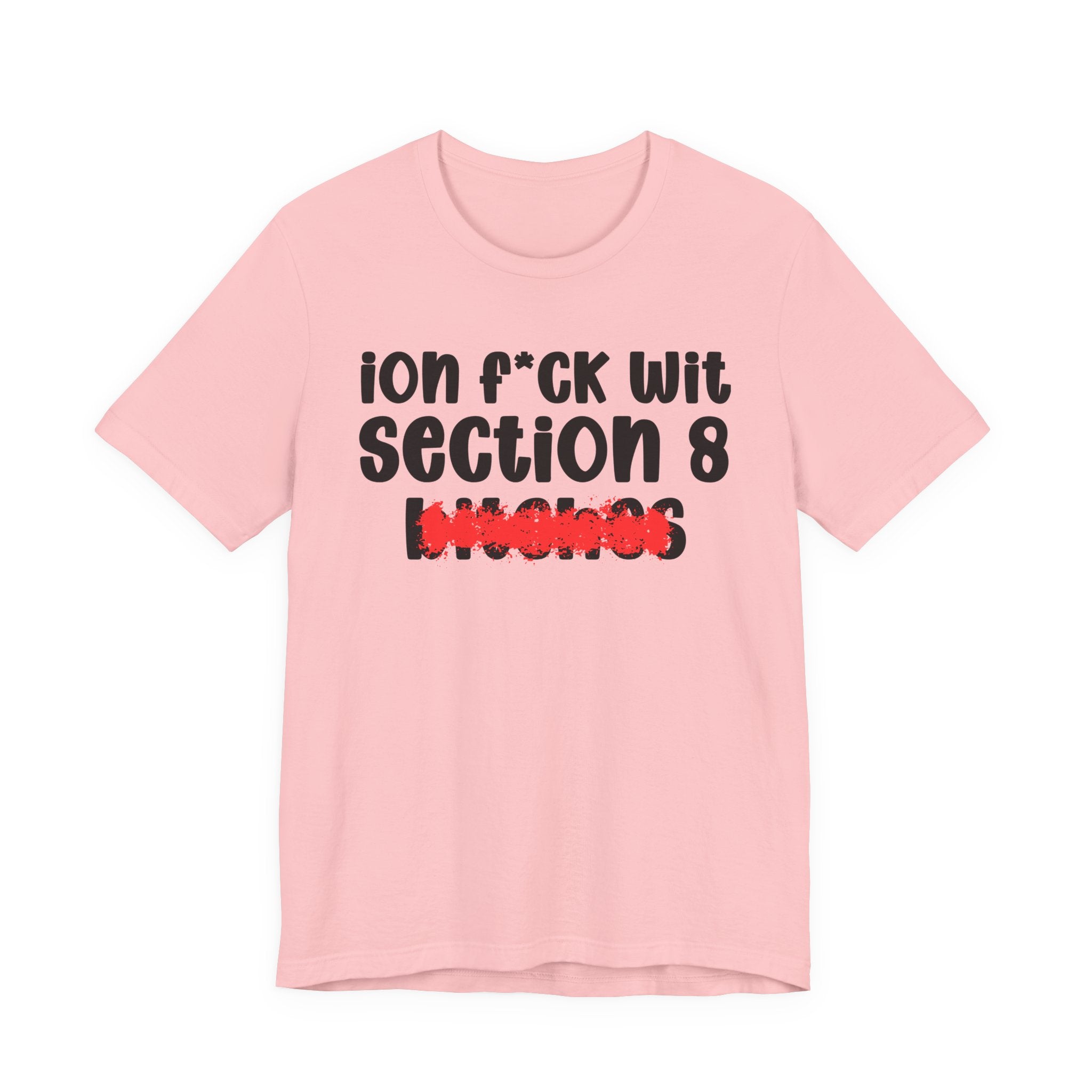 ION (I Don't) FUCK WIT SECTION 8 BITCHES — Bold Sarcastic Graphic T-Shirt