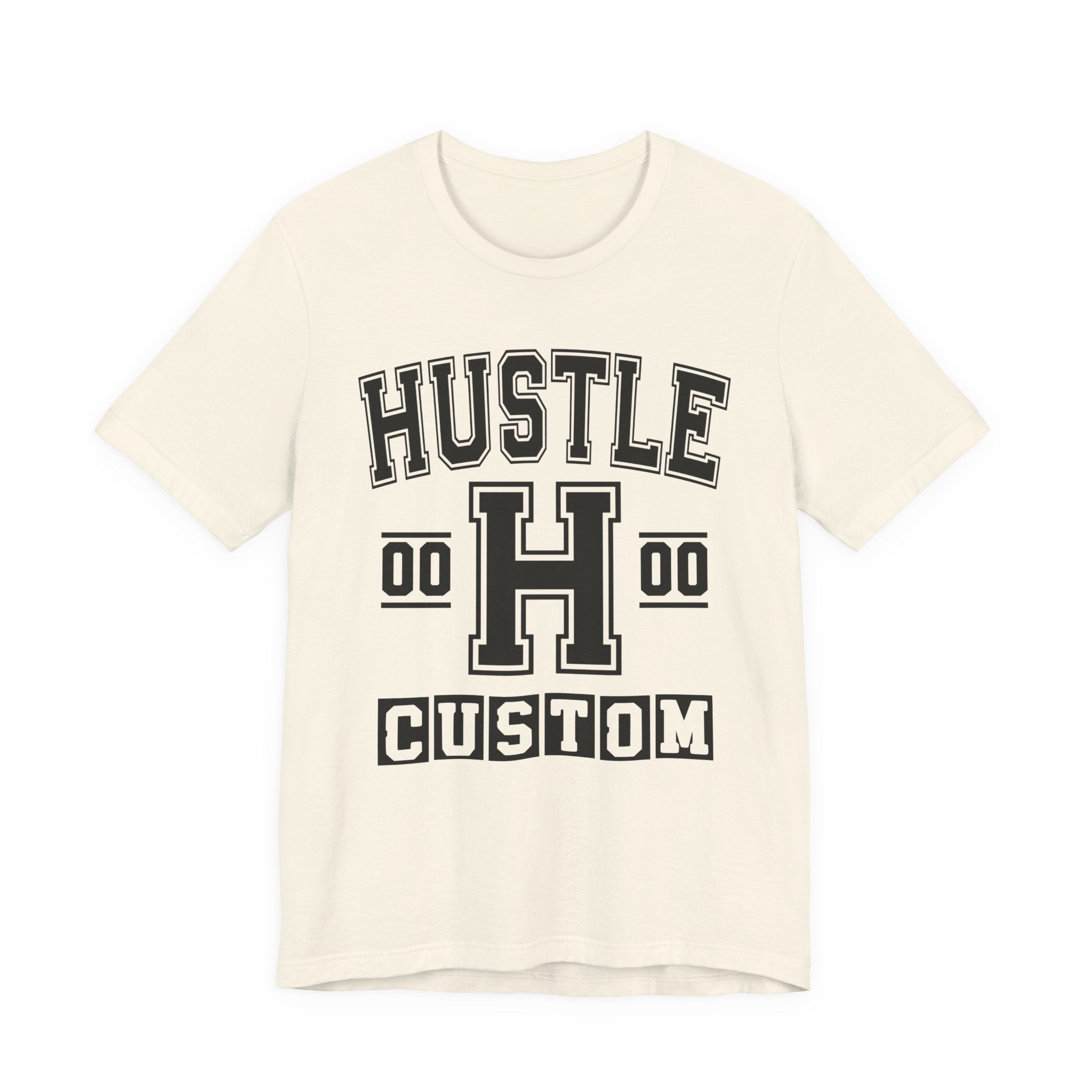 Custom Hustle Varsity Tee Shirt — Customize Birthday Day/Month/Year - Customize Season/nation/Society