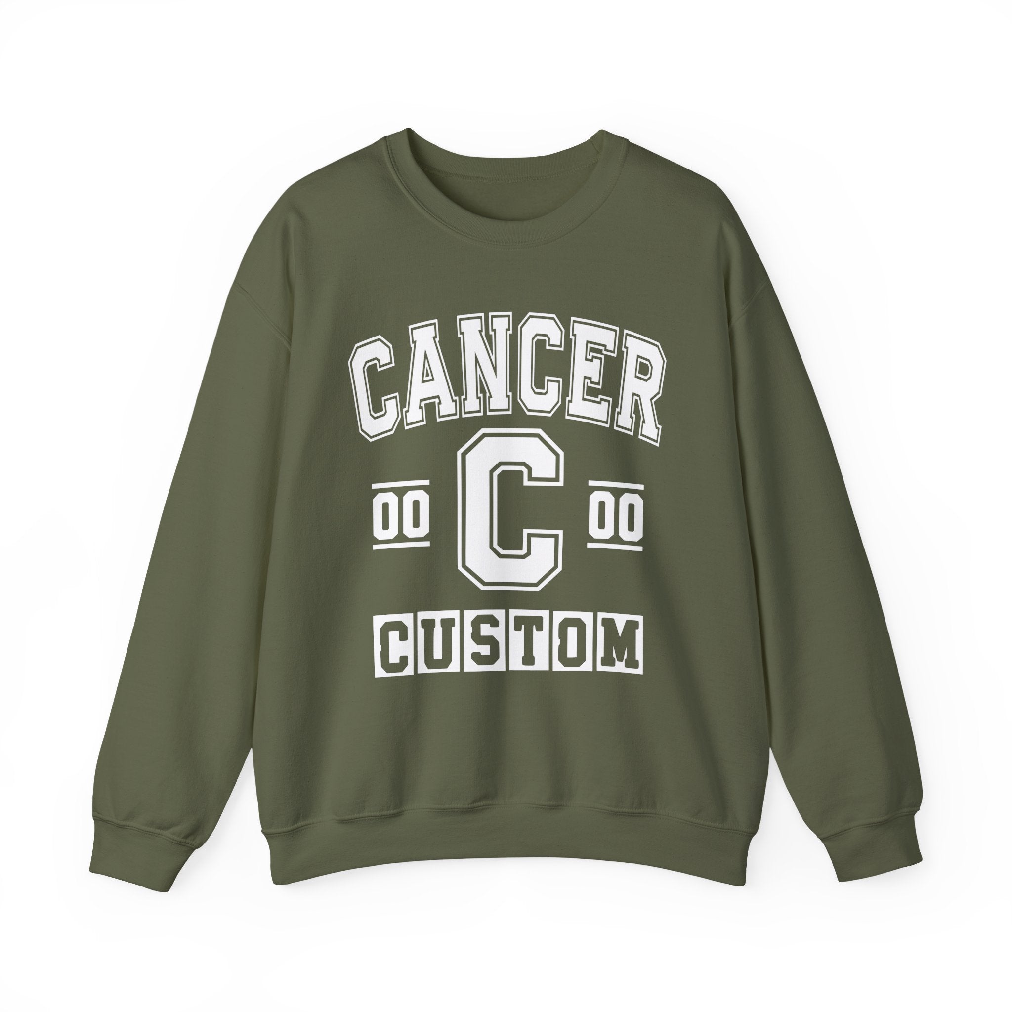 Custom Cancer Varsity Sweatshirt - Customize Birthday Day/Month/Year - Customize Gemini Season/Nation