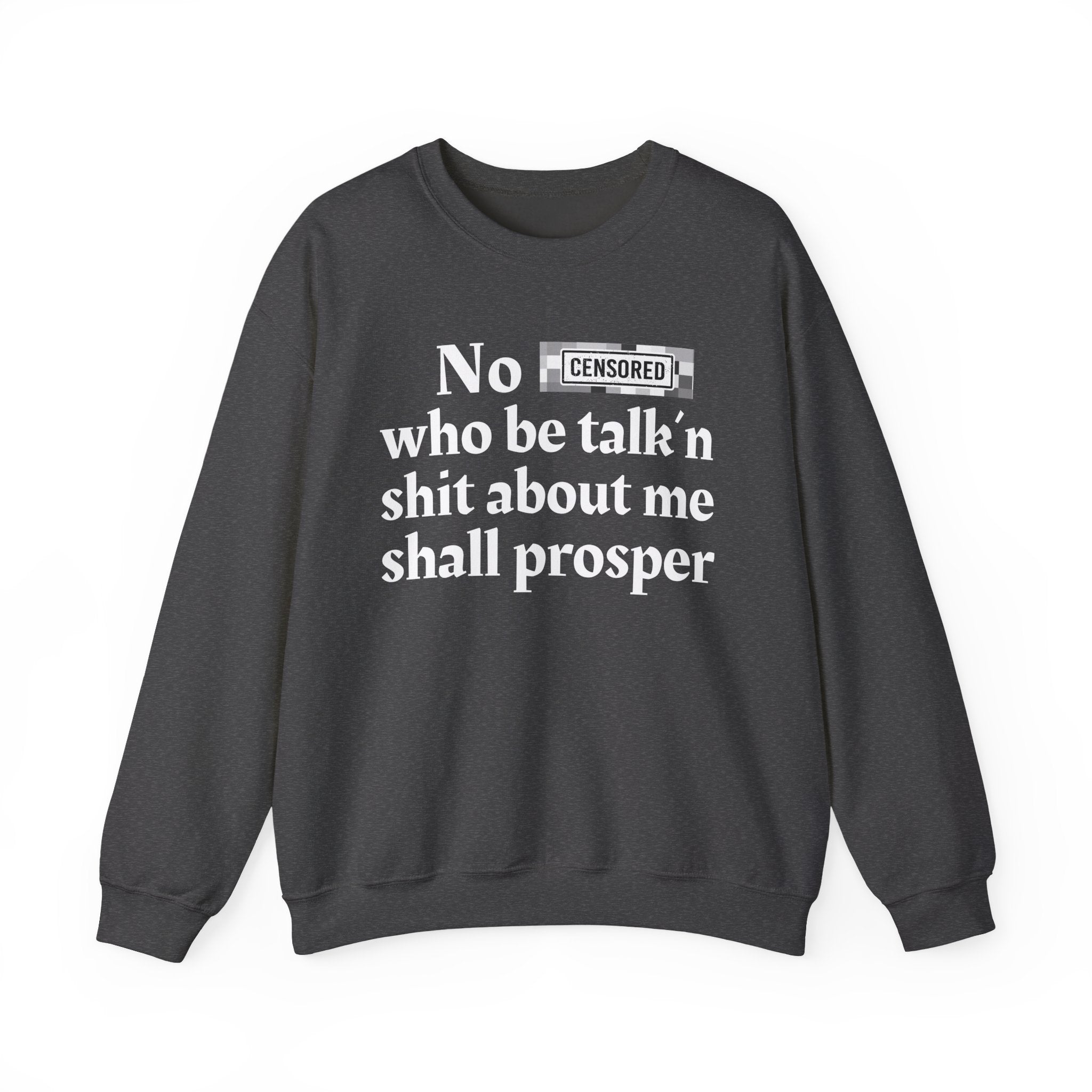No Bitch Who Be Talk'n Shit About Me Shall Prosper — Bold Christian Statement Sweatshirt