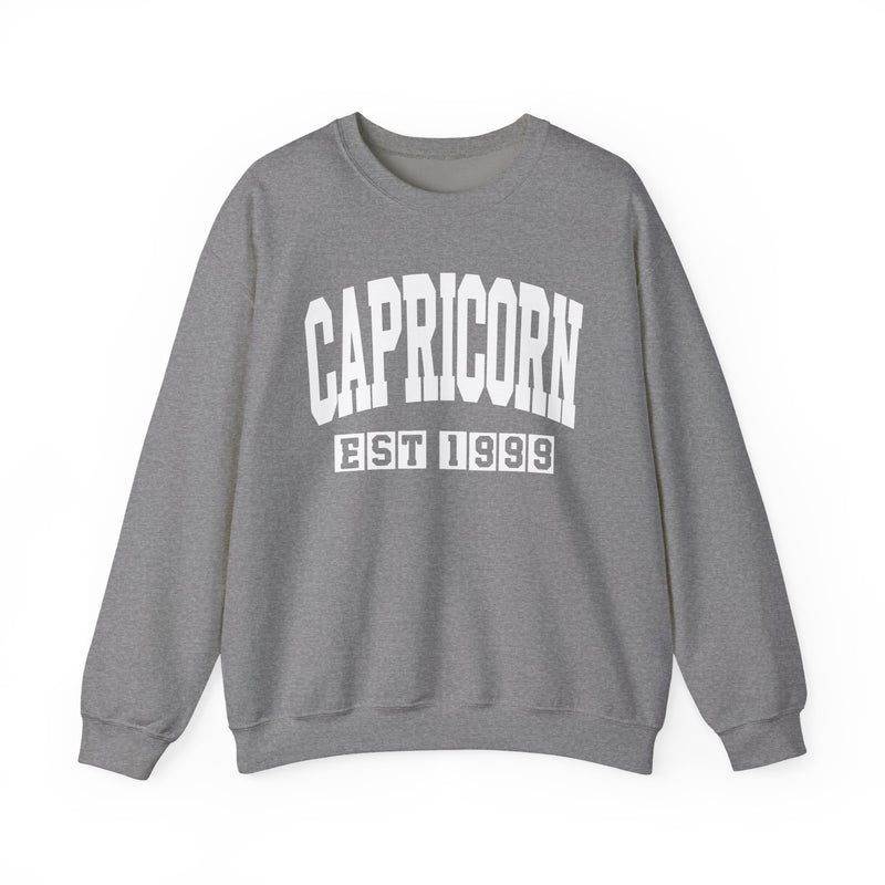 Capricorn (EST YEAR) Personalization — Zodiac Graphic Sweatshirt