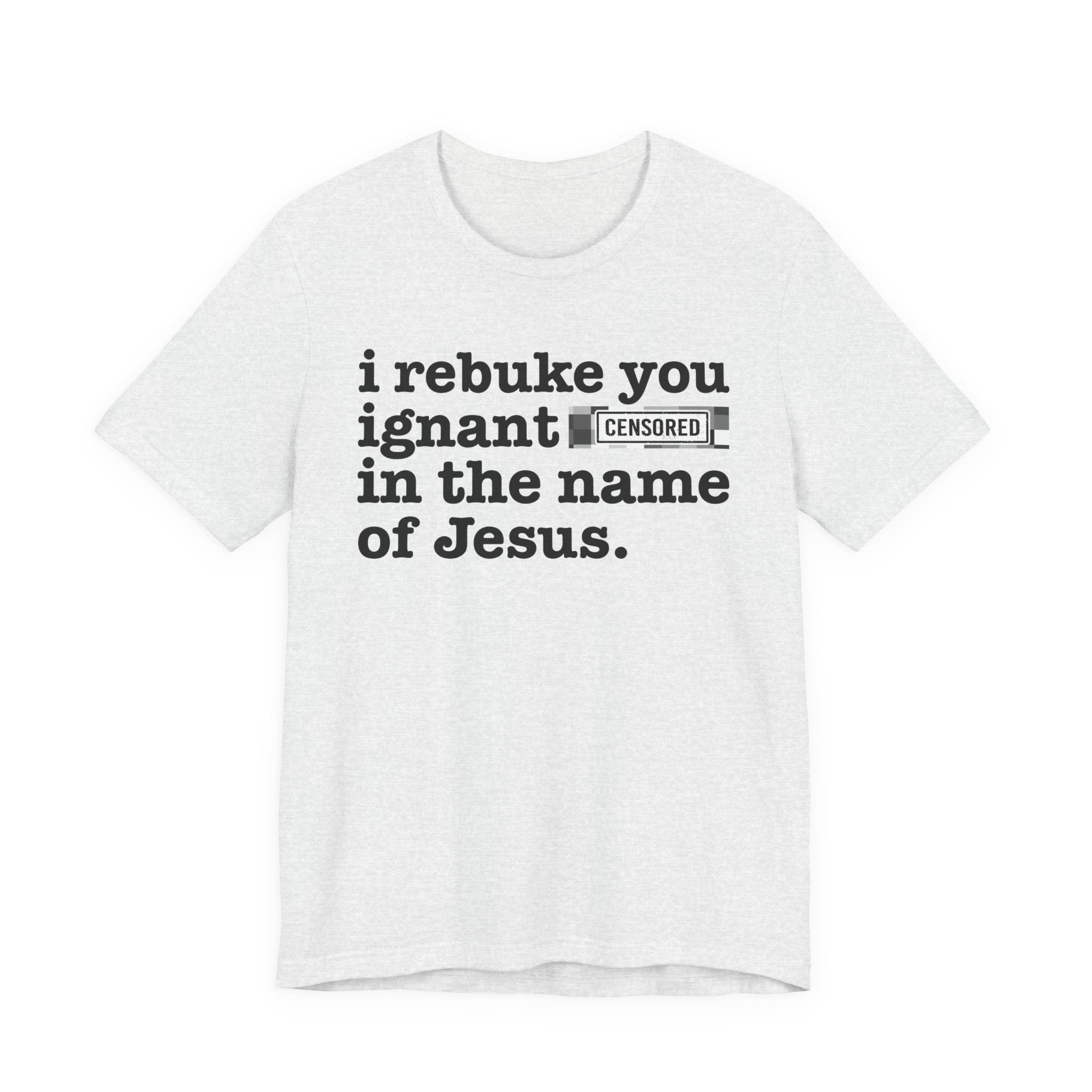 I rebuke you Bitches in the name of Jesus — Provocative Christian Faith T-Shirt