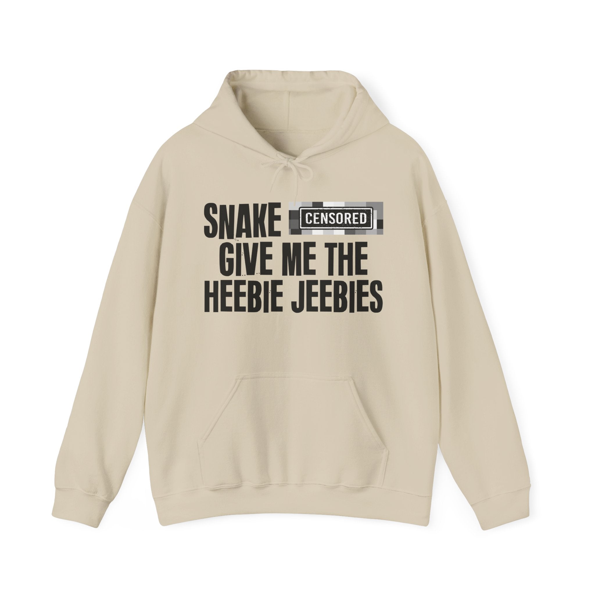 Snake (Censored Bitches) Give Me The Heebie Jeebies" Funny Scary Quote Hoodie