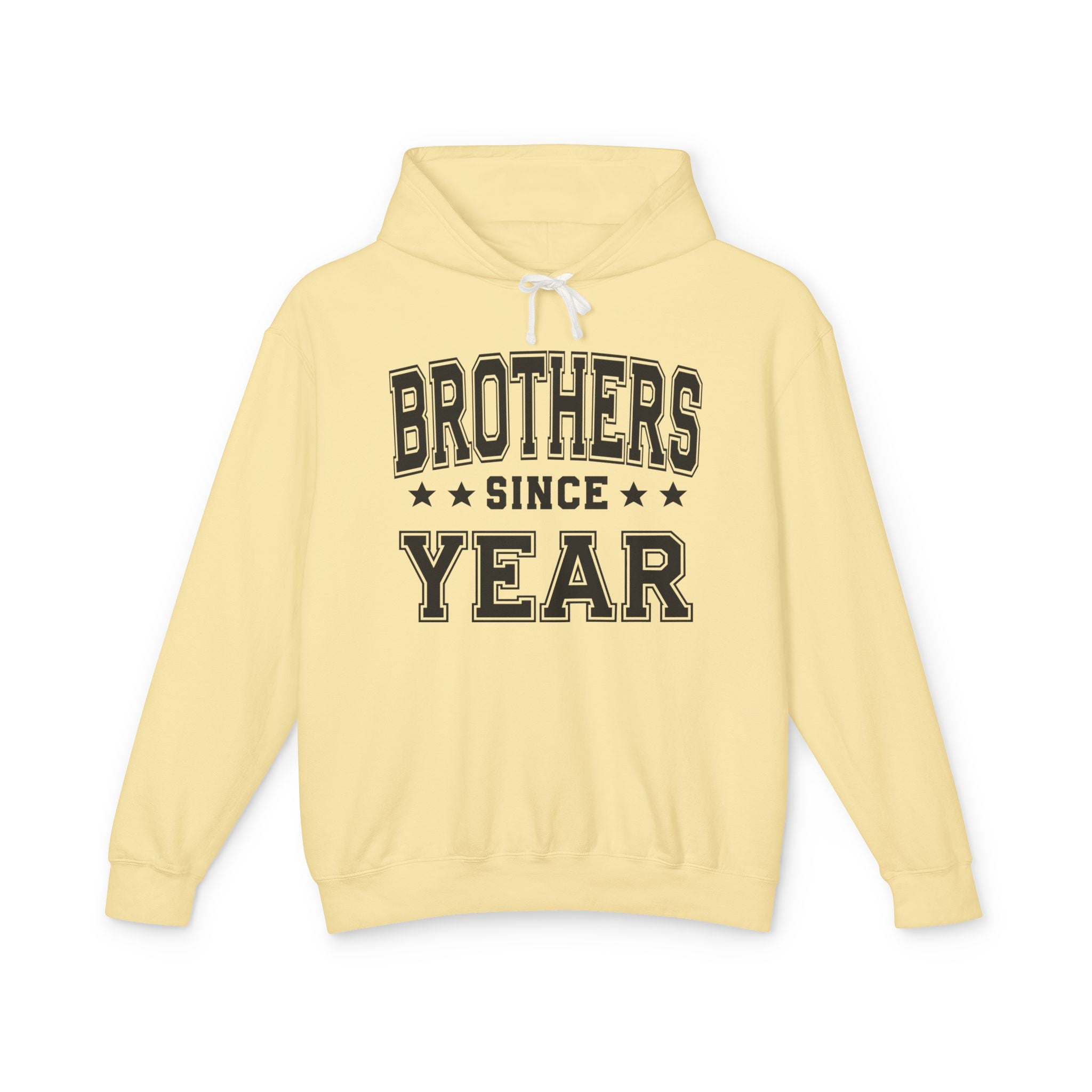 Brothers (Personalized Date) — Friendship Sibling Milestone Hoodie