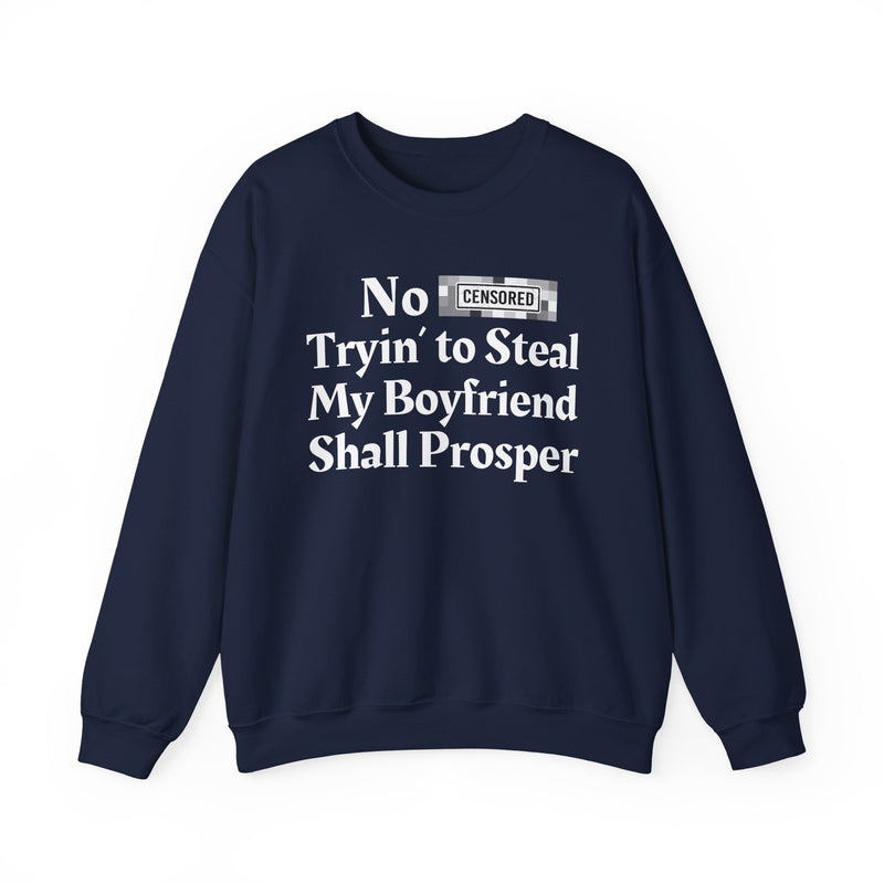 No Bitch Trying To Steal My Boyfriend Shall Prosper — Sweatshirt