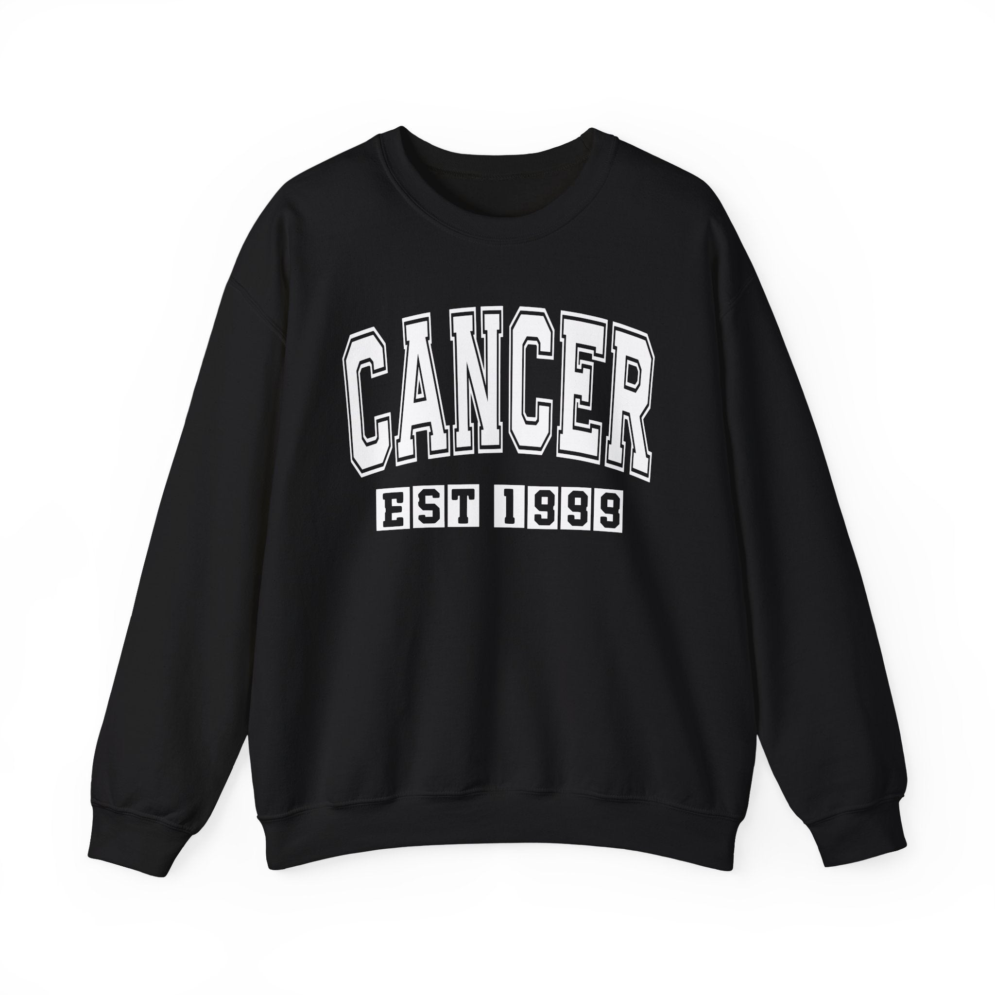 Cancer (EST YEAR) Personalization — Zodiac Graphic Sweatshirt