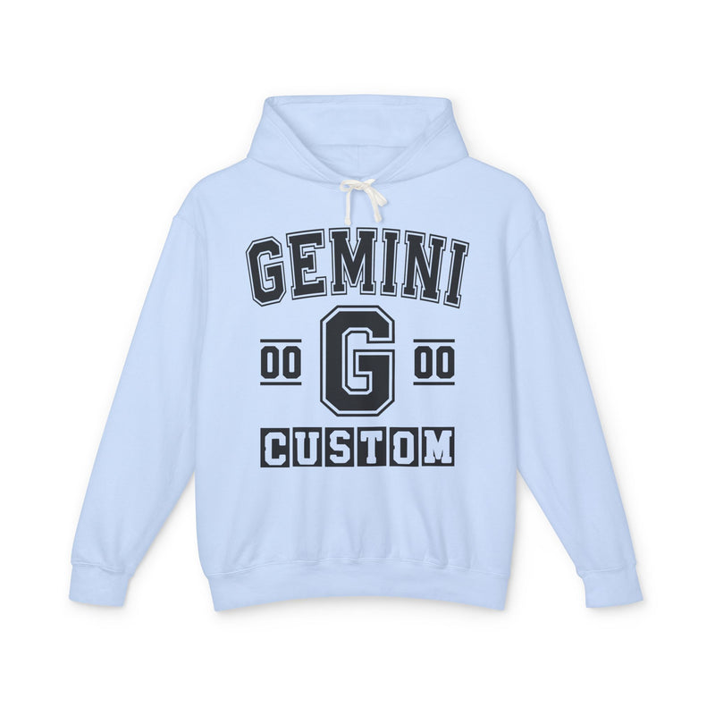 Custom Gemini Varsity Hoodie — Customize Birthday Day/Month/Year — Customize Gemini Season/Nation