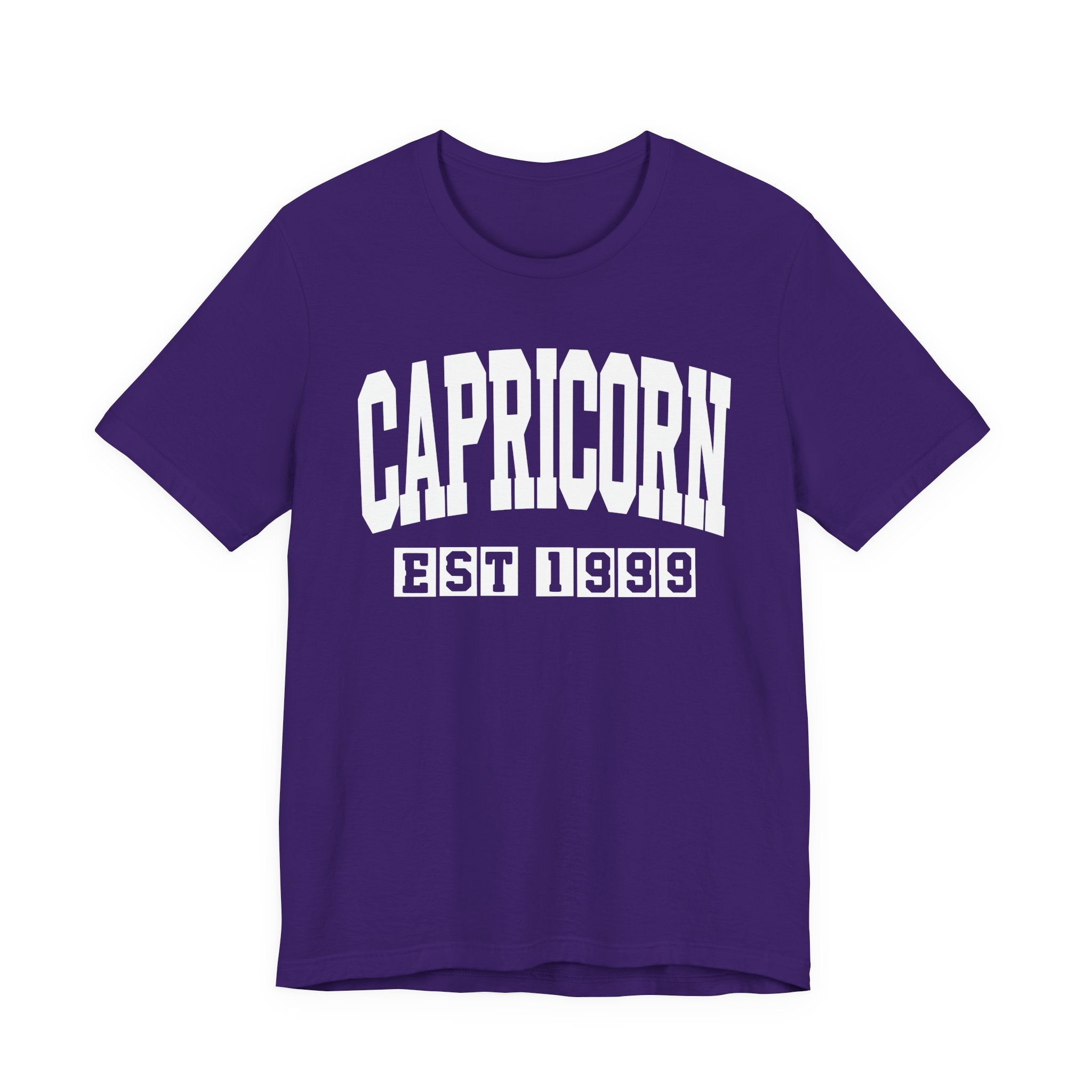 Capricorn EST (YEAR) Personalization — Zodiac Birthday Tee Shirt