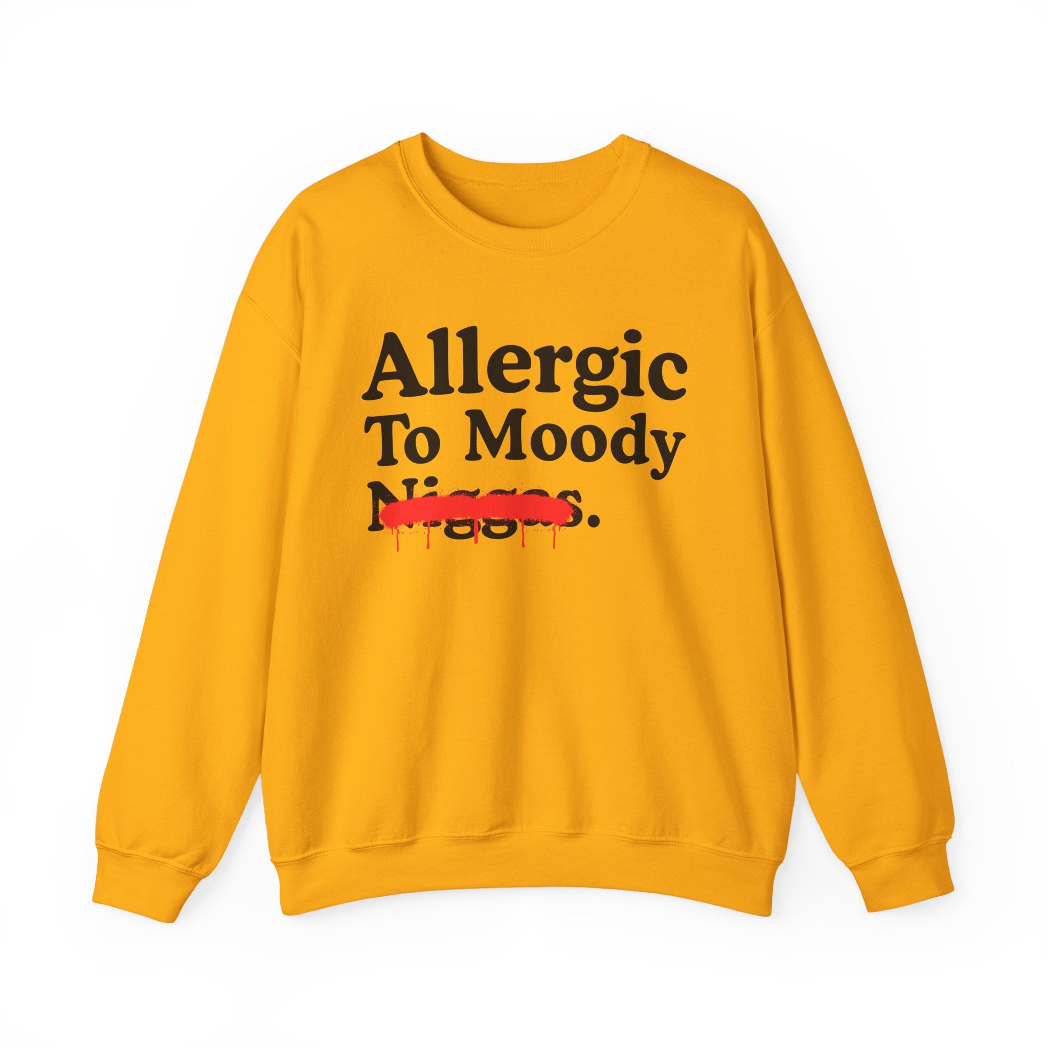 Allergic To Moody Niggas — Sarcastic Statement Sweatshirt