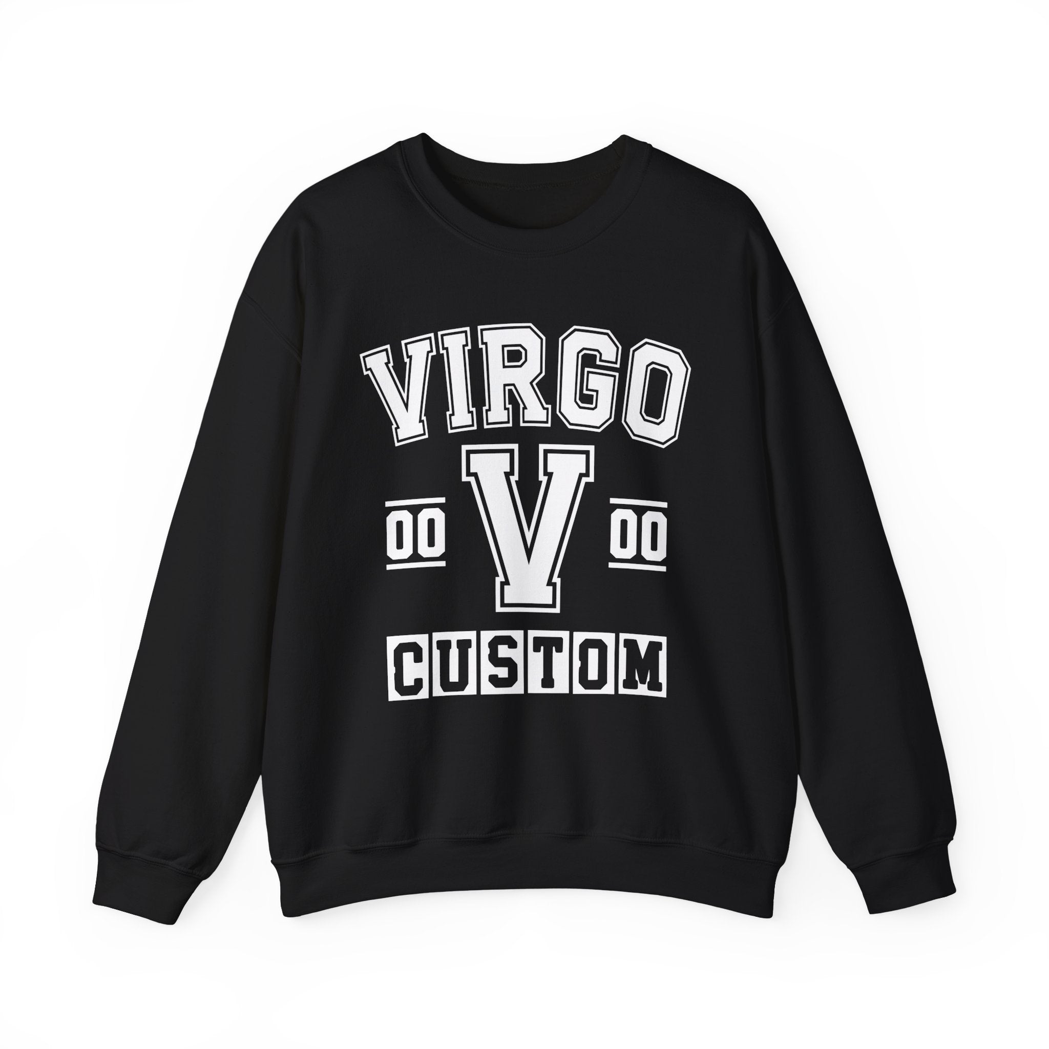 Custom Virgo Varsity Sweatshirt - Customize Birthday Day/Month/Year - Customize Gemini Season/Nation