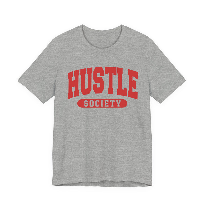 Hustle Society — Retro Collegiate T-Shirt