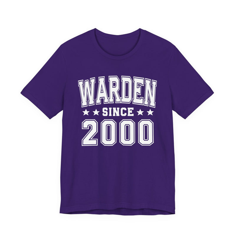 Warden Since (Personalized Date) —  Bride/Married T-shirt, Wedding & Anniversary Gift