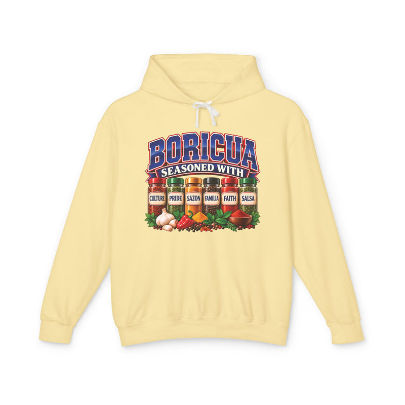 Boricua Seasoned With Culture Pride Sazón Familia Faith Salza — Hoodie