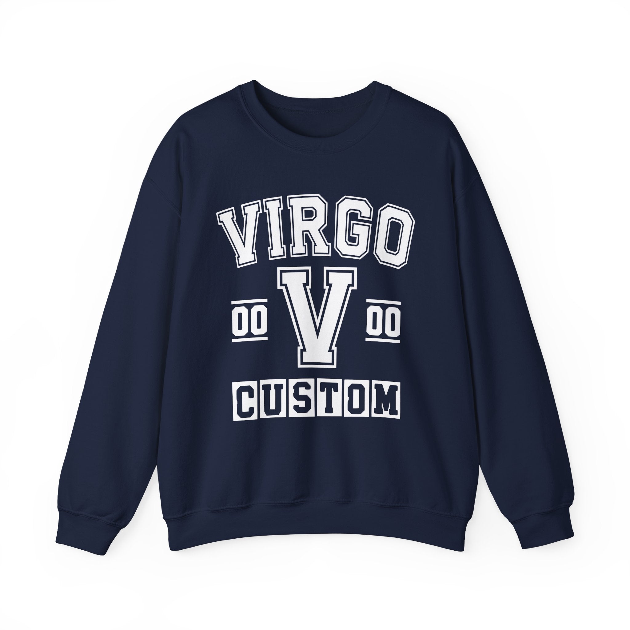 Custom Virgo Varsity Sweatshirt - Customize Birthday Day/Month/Year - Customize Gemini Season/Nation