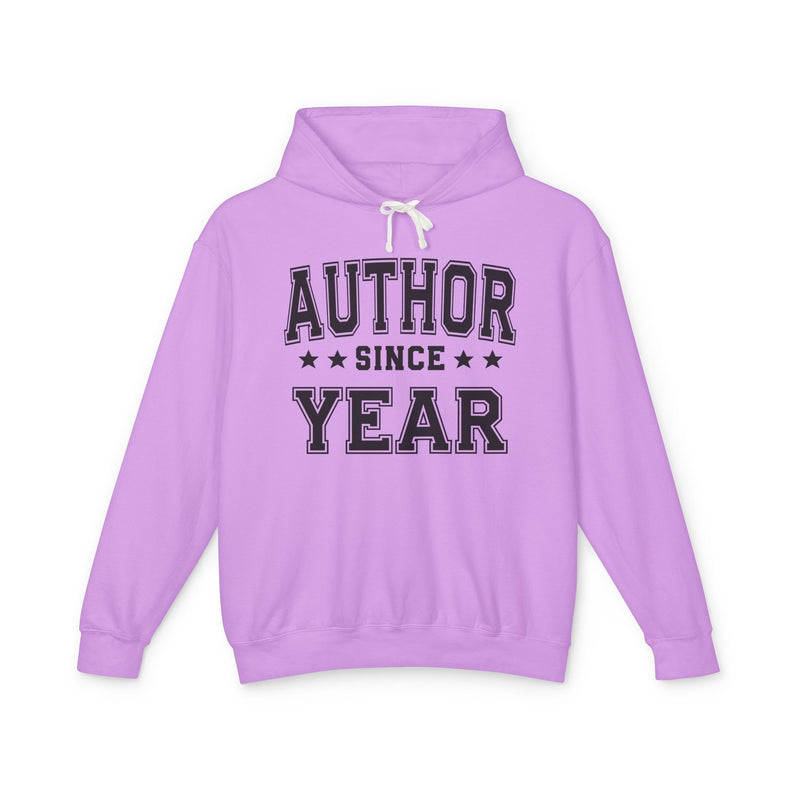 Author Since (Personalized Date) — Writer Author Milestone Hoodie