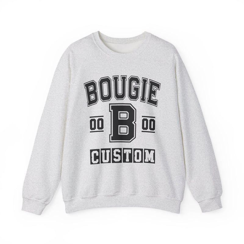 Custom Bougie Varsity Sweatshirt — Customize Birthday Day/Month/Year — Customize Gemini Season/Nation