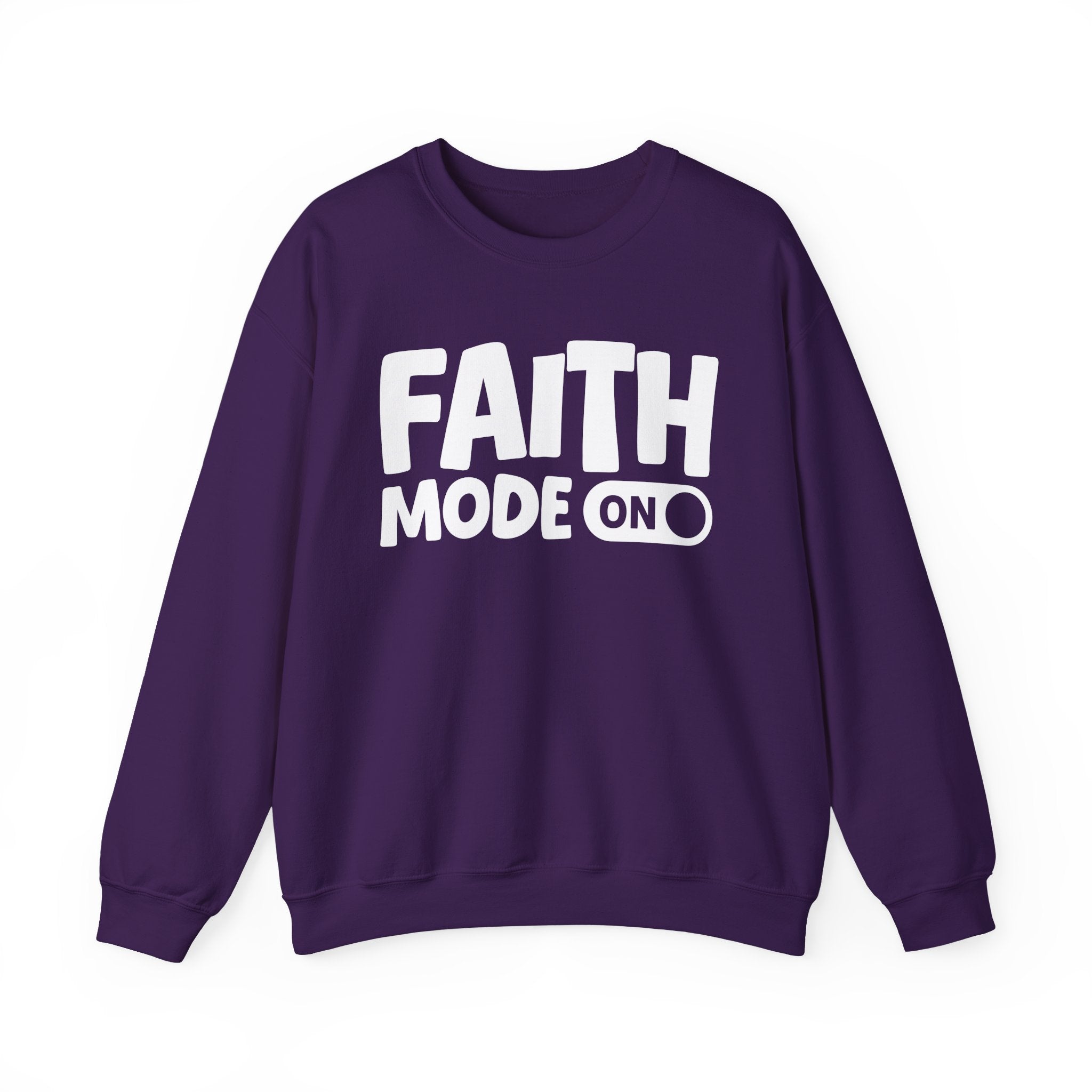 Faith Mode On — Motivational Positive Graphic Sweatshirt