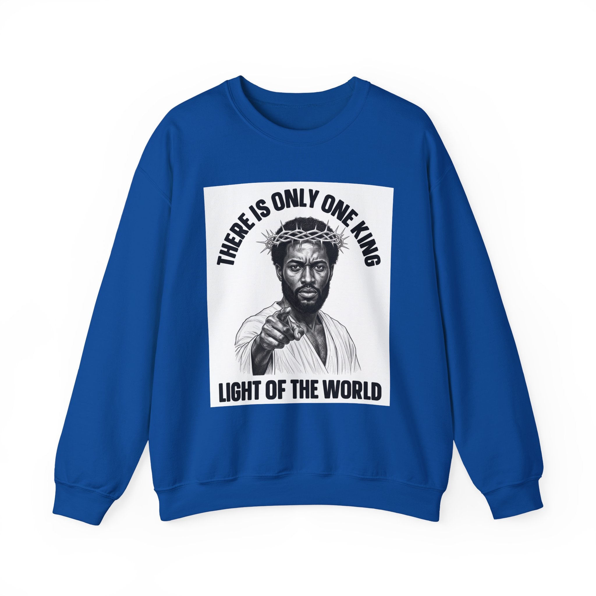 There Is Only One King: Light Of The World (Black Jesus) — Sweatshirt